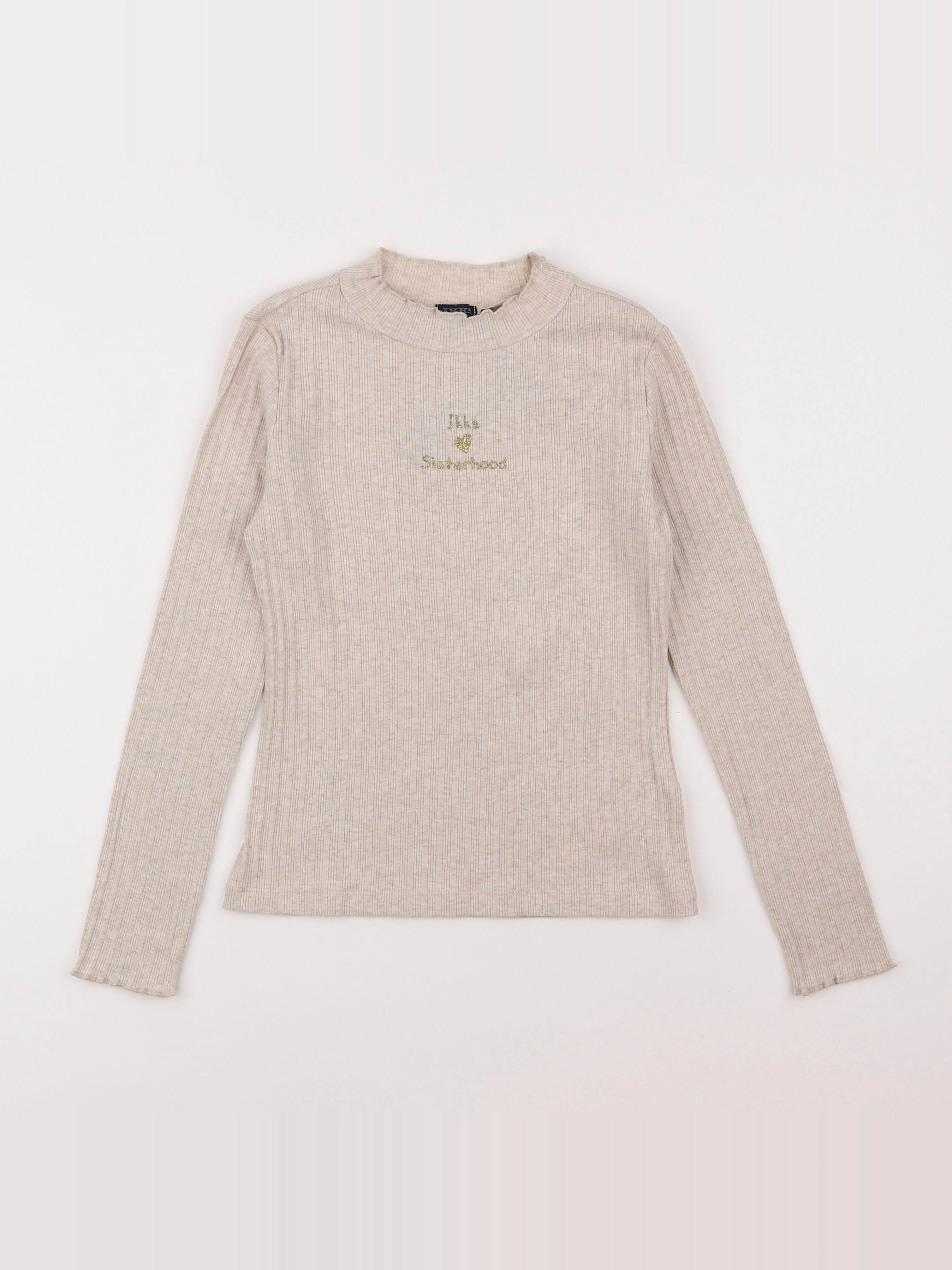 IKKS - sous-pull beige, or - 10 ans