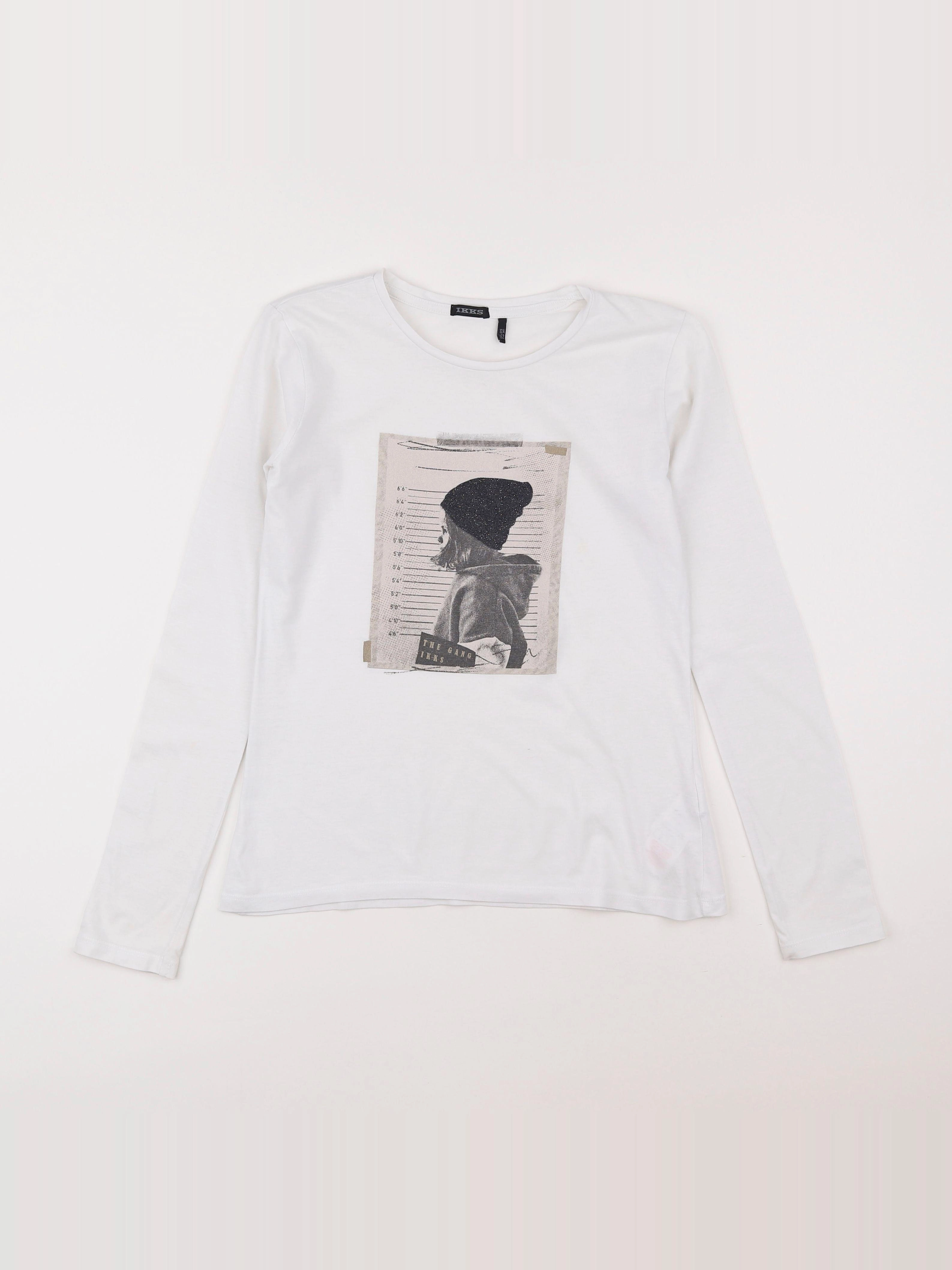 IKKS - tee-shirt blanc - 12 ans