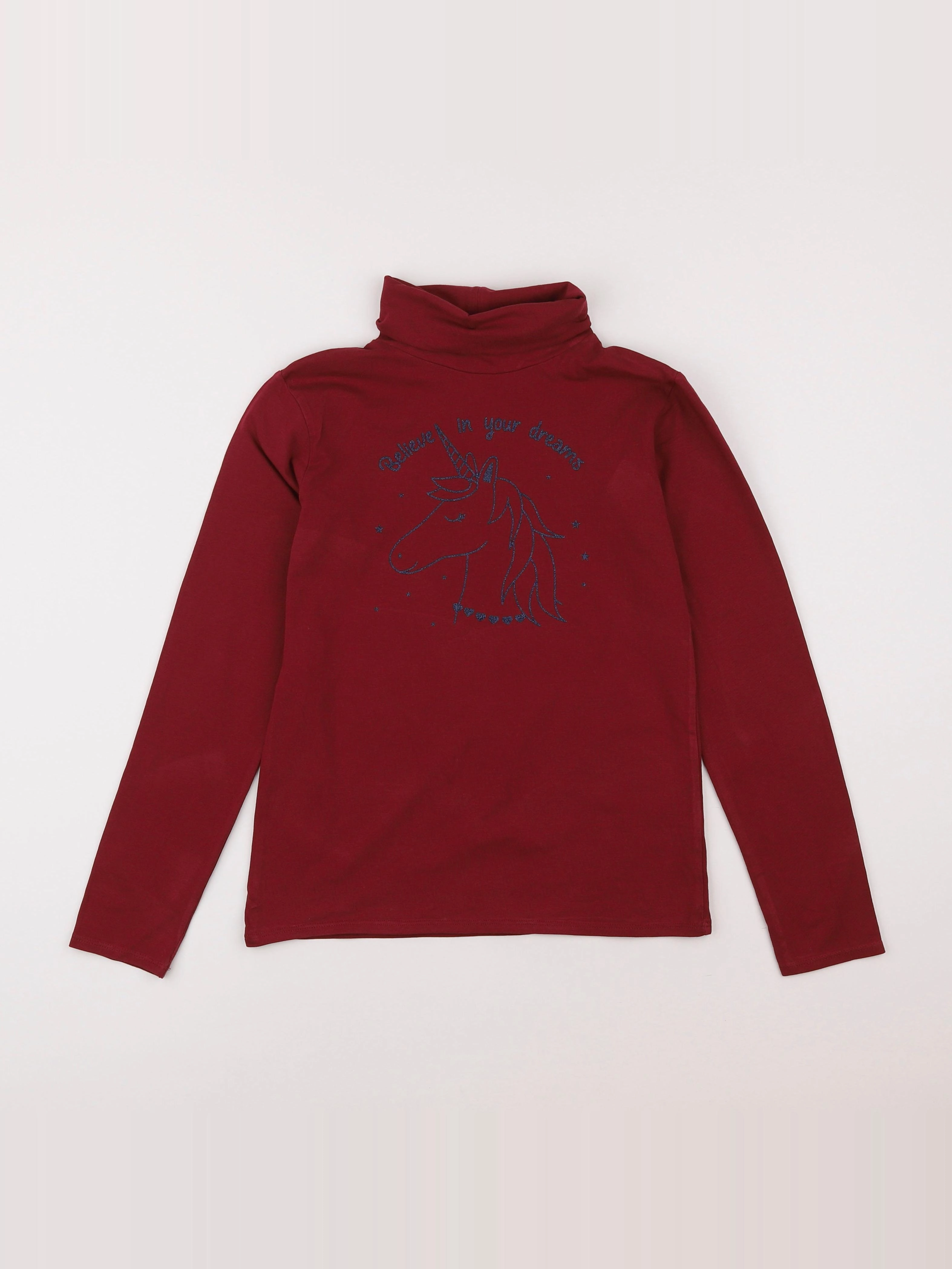 Vertbaudet - sous-pull rouge - 10 ans