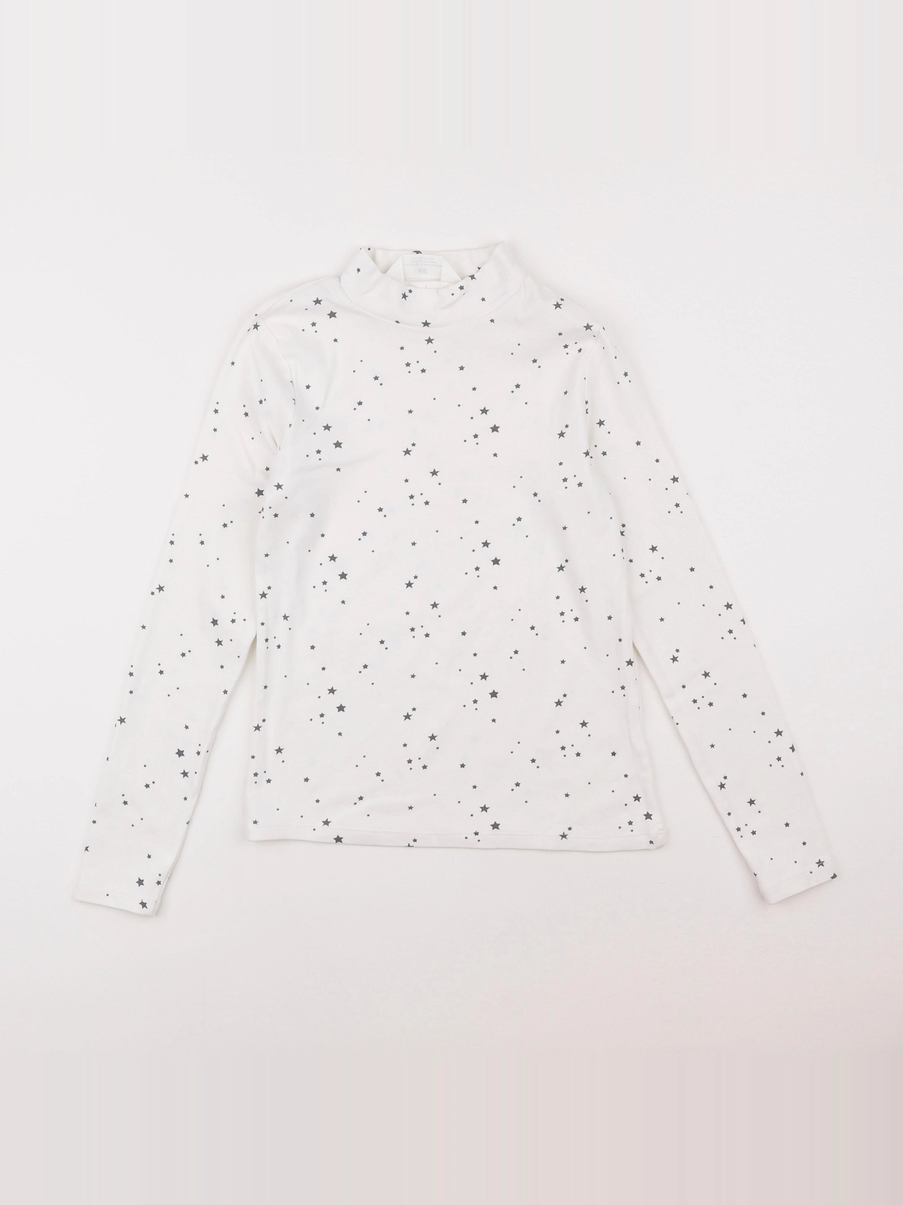H&M - sous-pull blanc - 8/10 ans