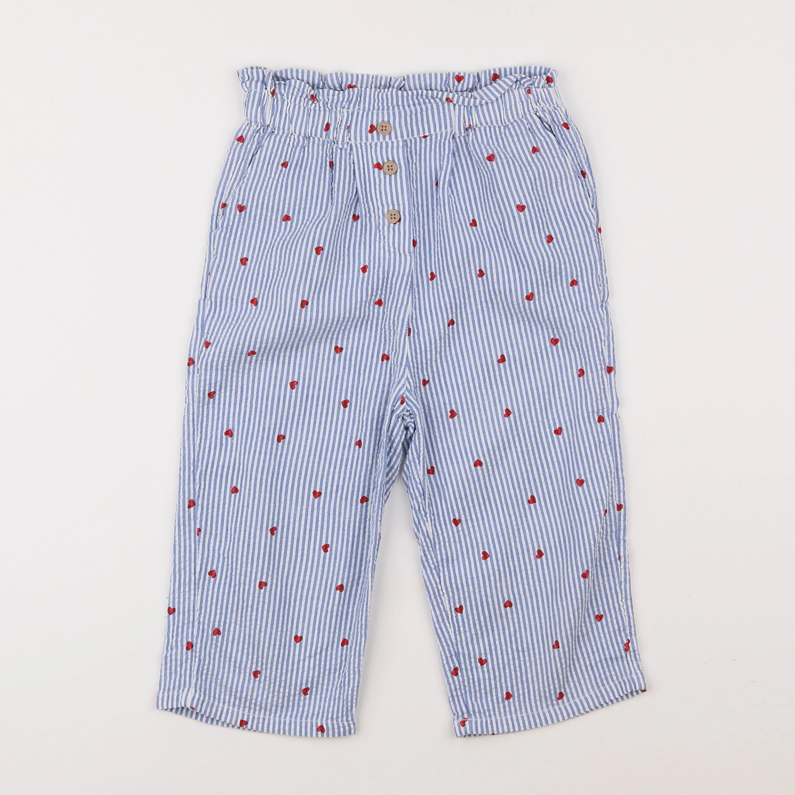 Vertbaudet - pantalon bleu - 7 ans