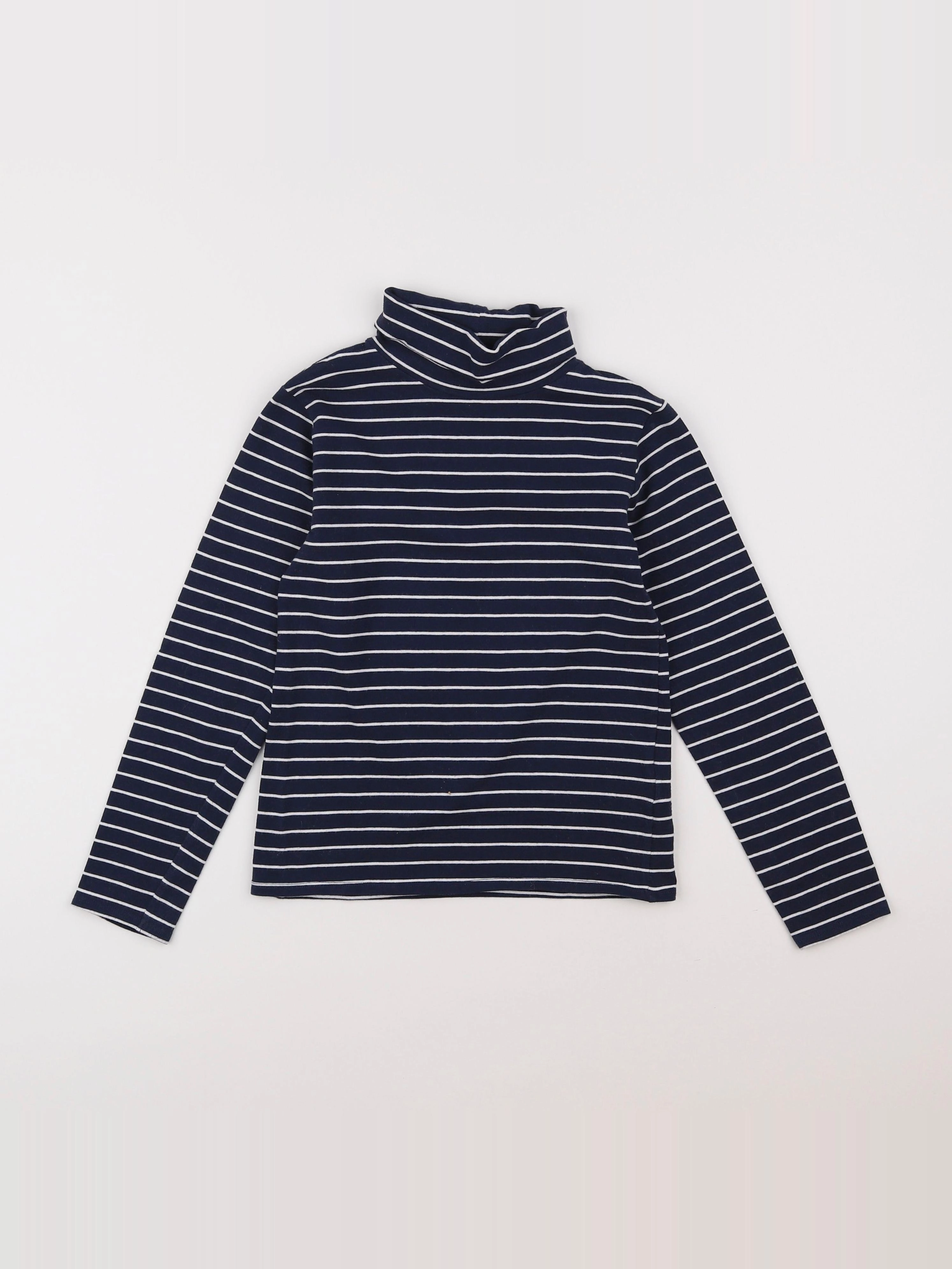 Vertbaudet - sous-pull bleu - 8 ans