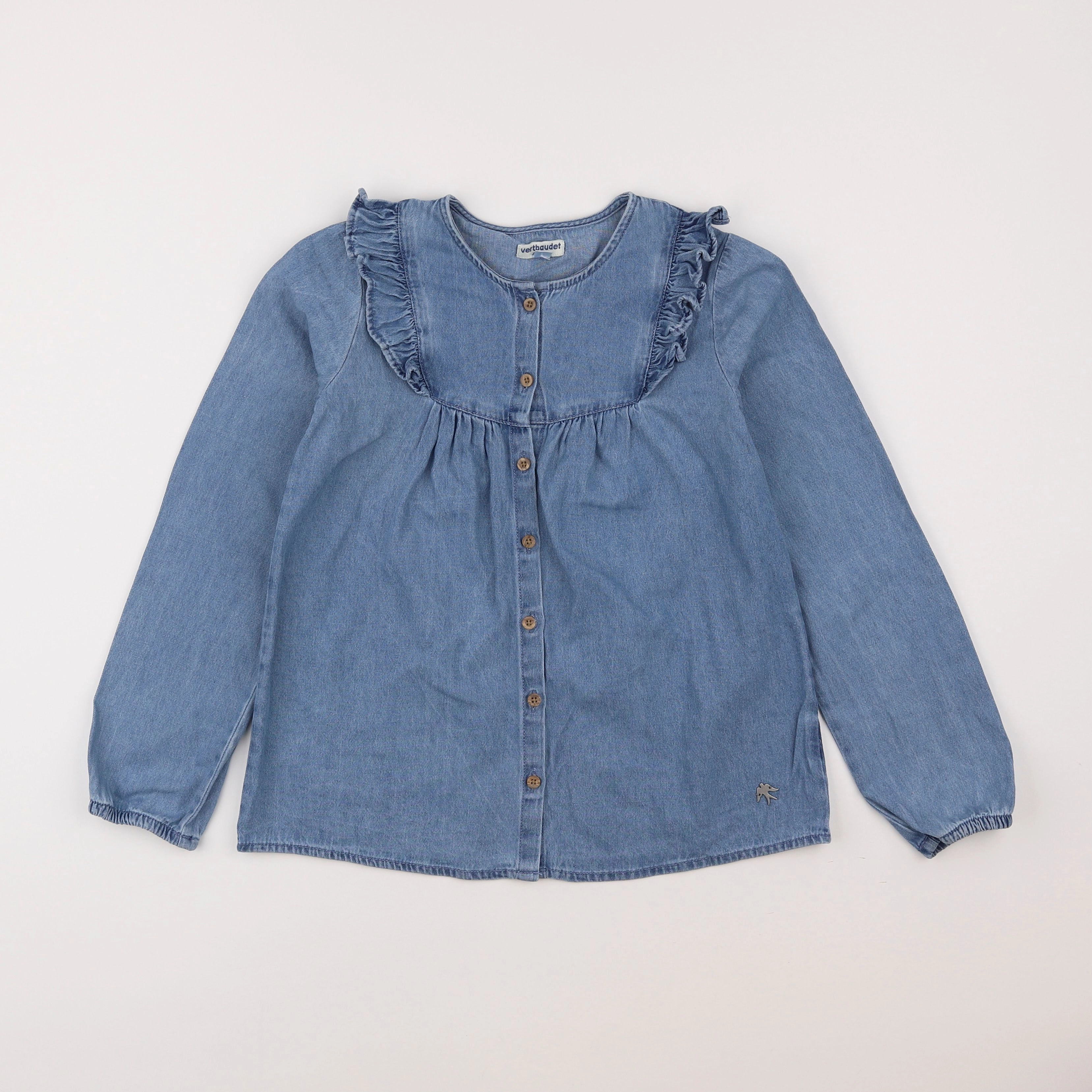 Vertbaudet - blouse bleu - 10 ans