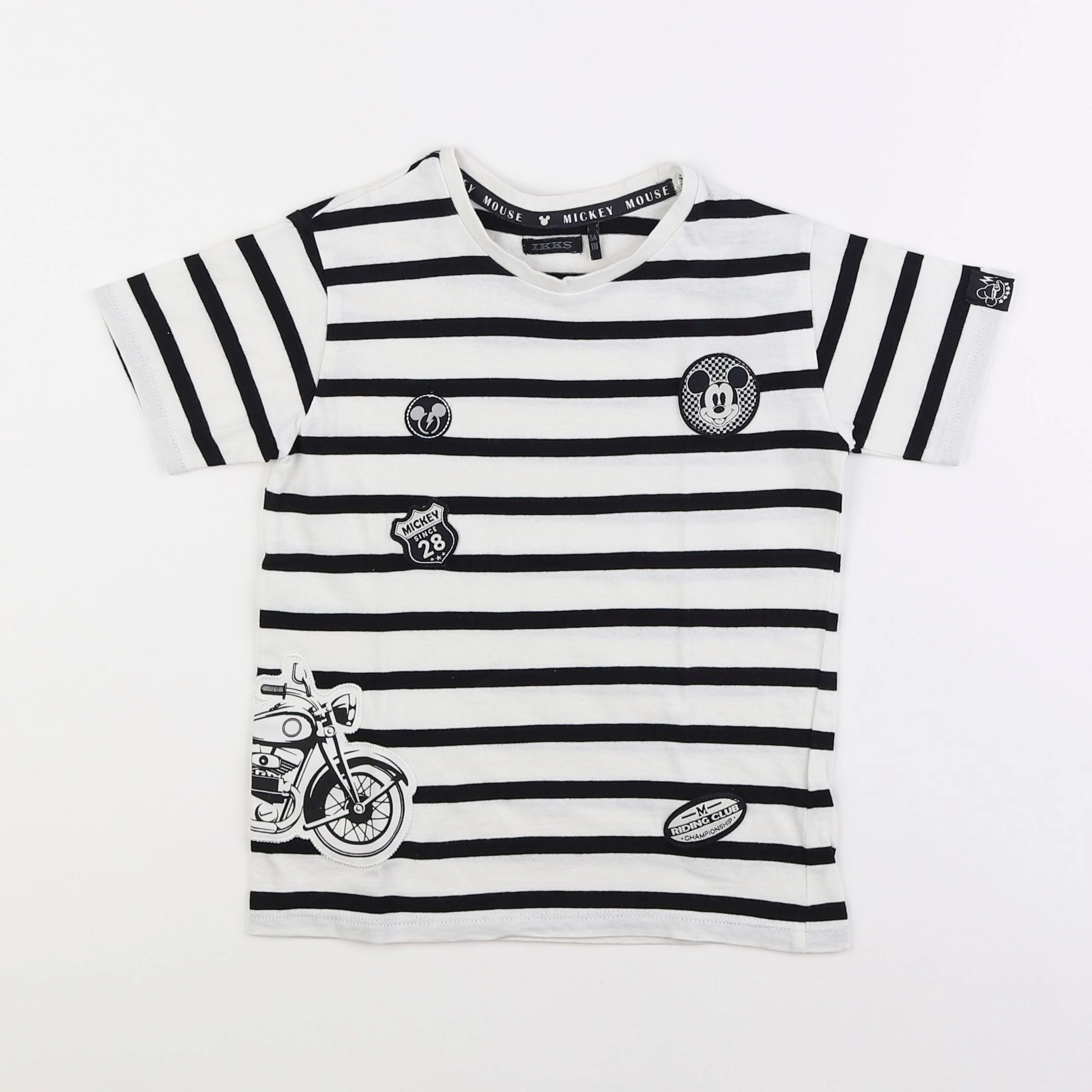 IKKS - tee-shirt blanc, noir - 5 ans