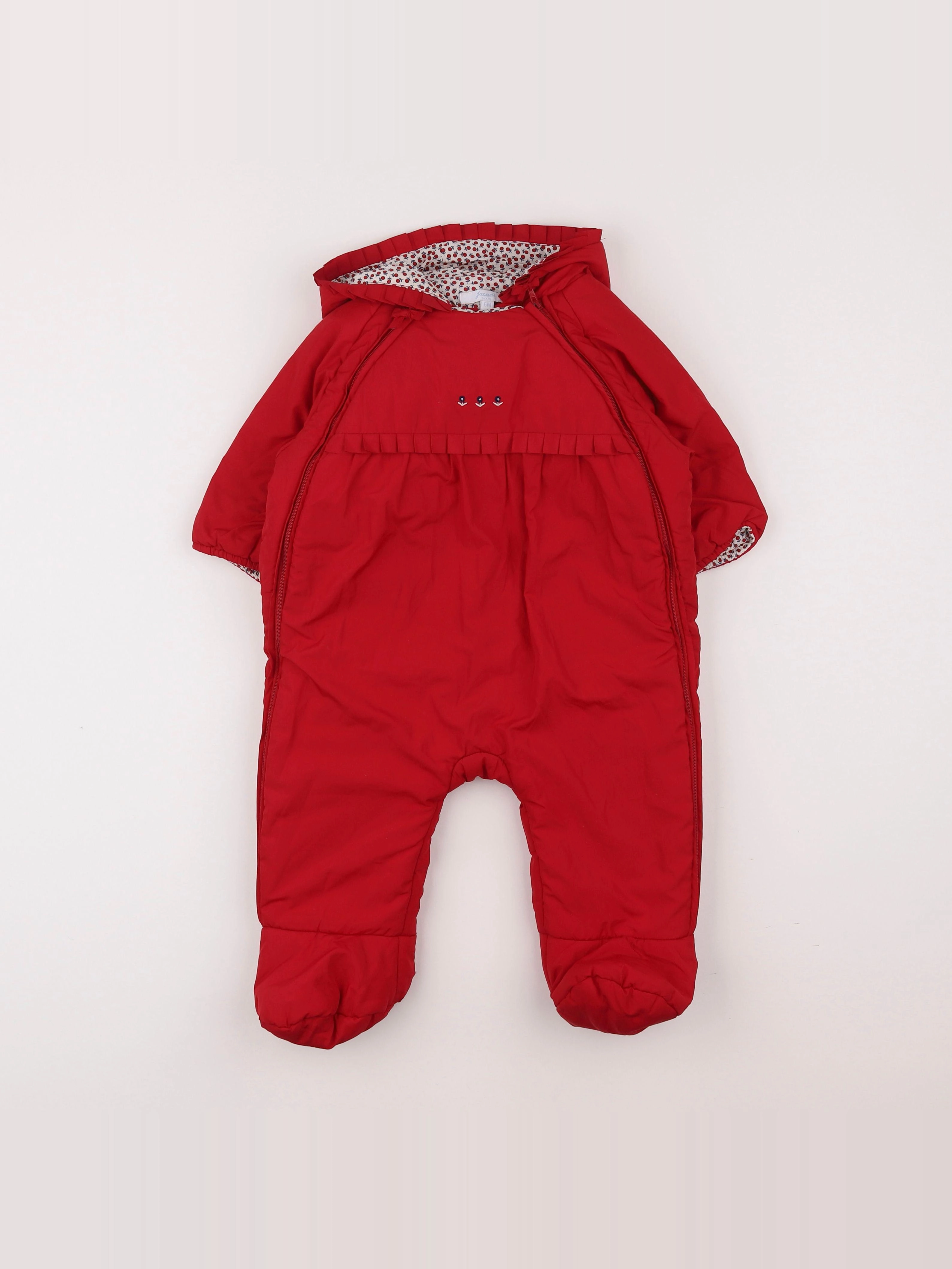 Jacadi - combi-pilote rouge - 6 mois