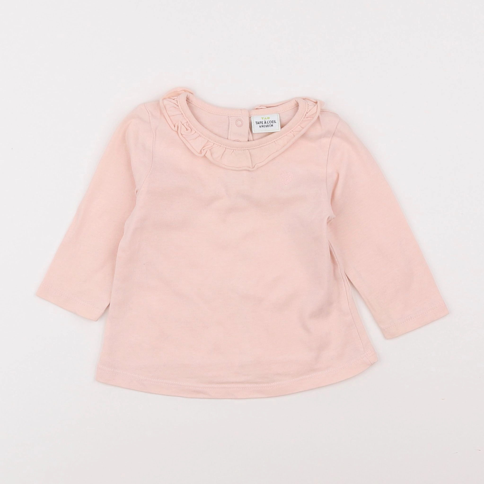 Tape à l'oeil - tee-shirt rose - 6 mois