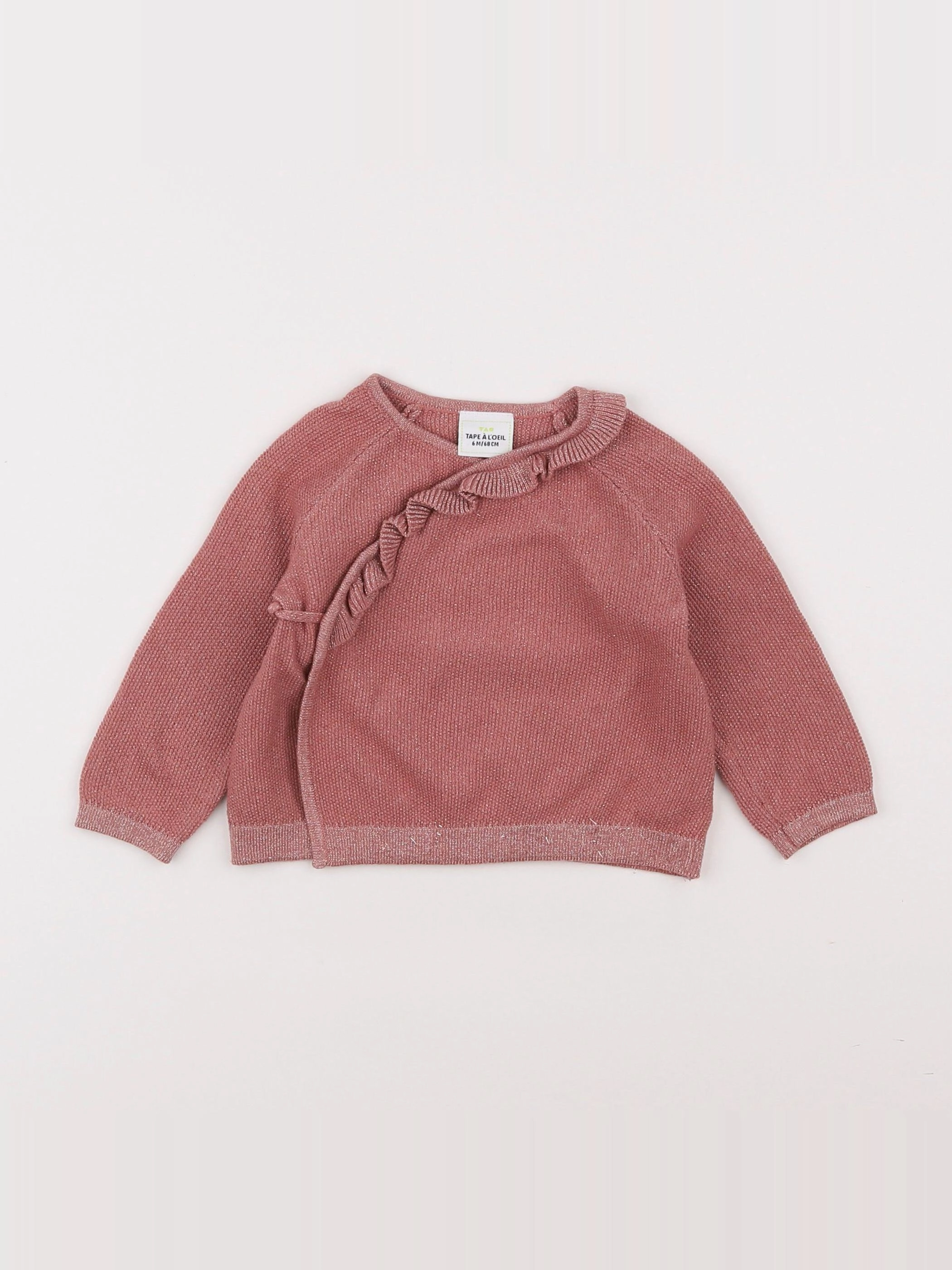 Tape à l'oeil - pull rose - 6 mois