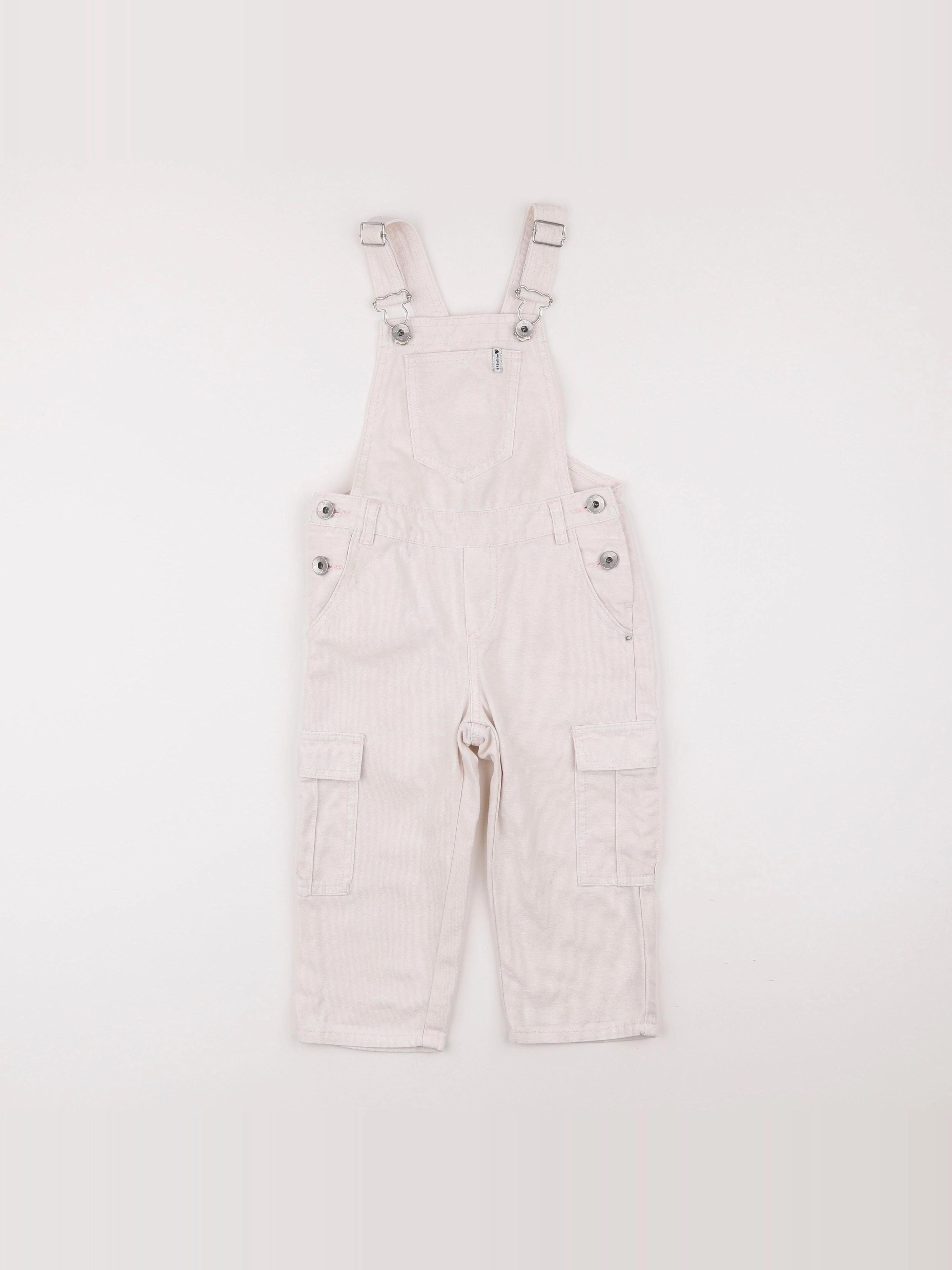 IKKS - salopette blanc - 4 ans