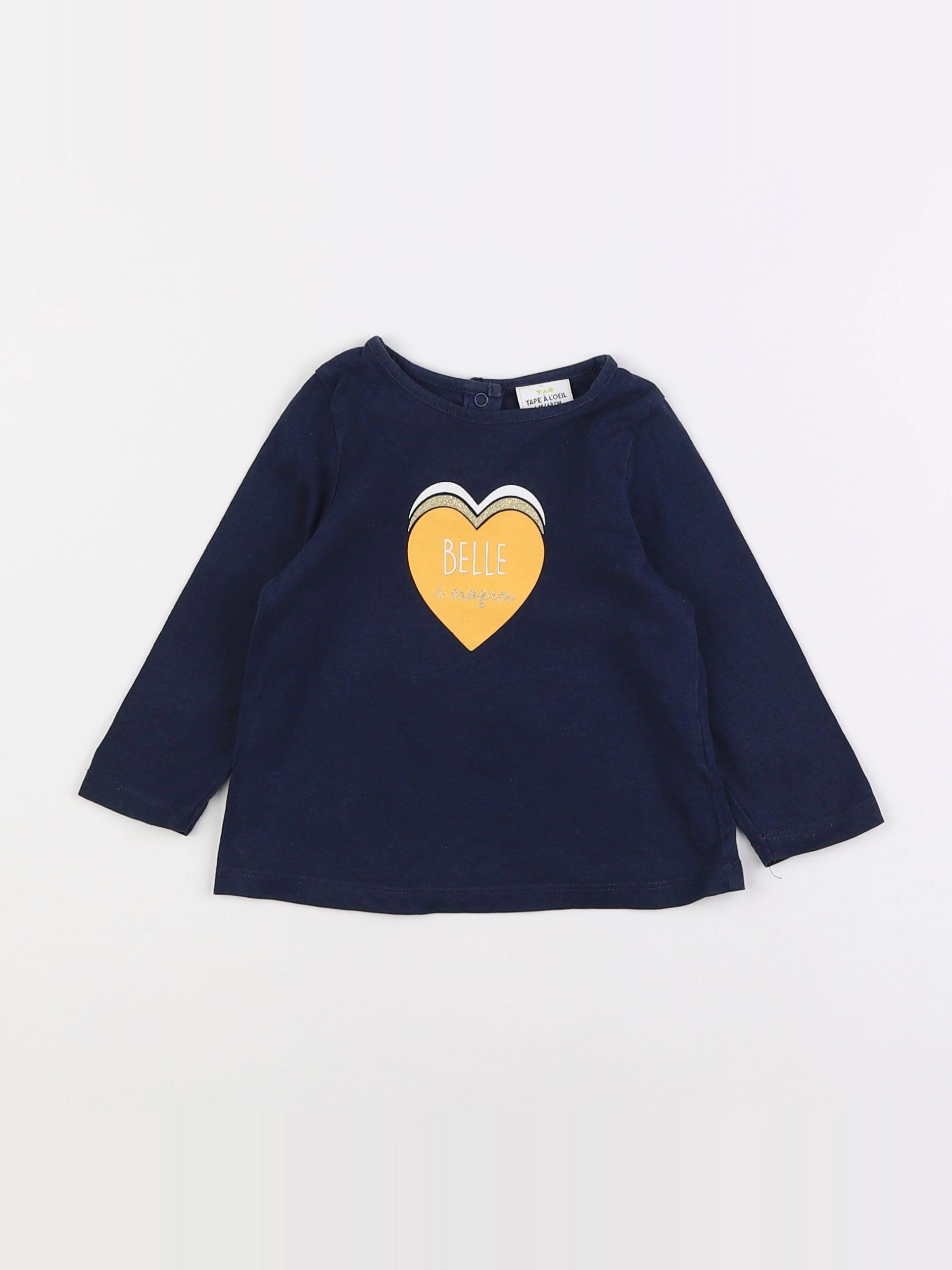 Tape à l'oeil - tee-shirt bleu - 6 mois