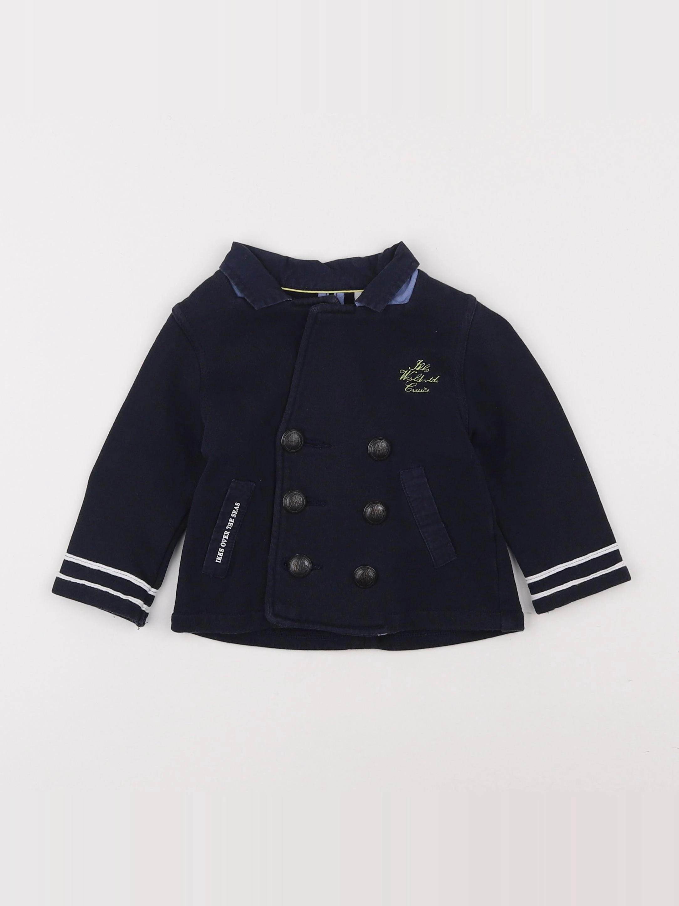 IKKS - veste bleu - 6 mois
