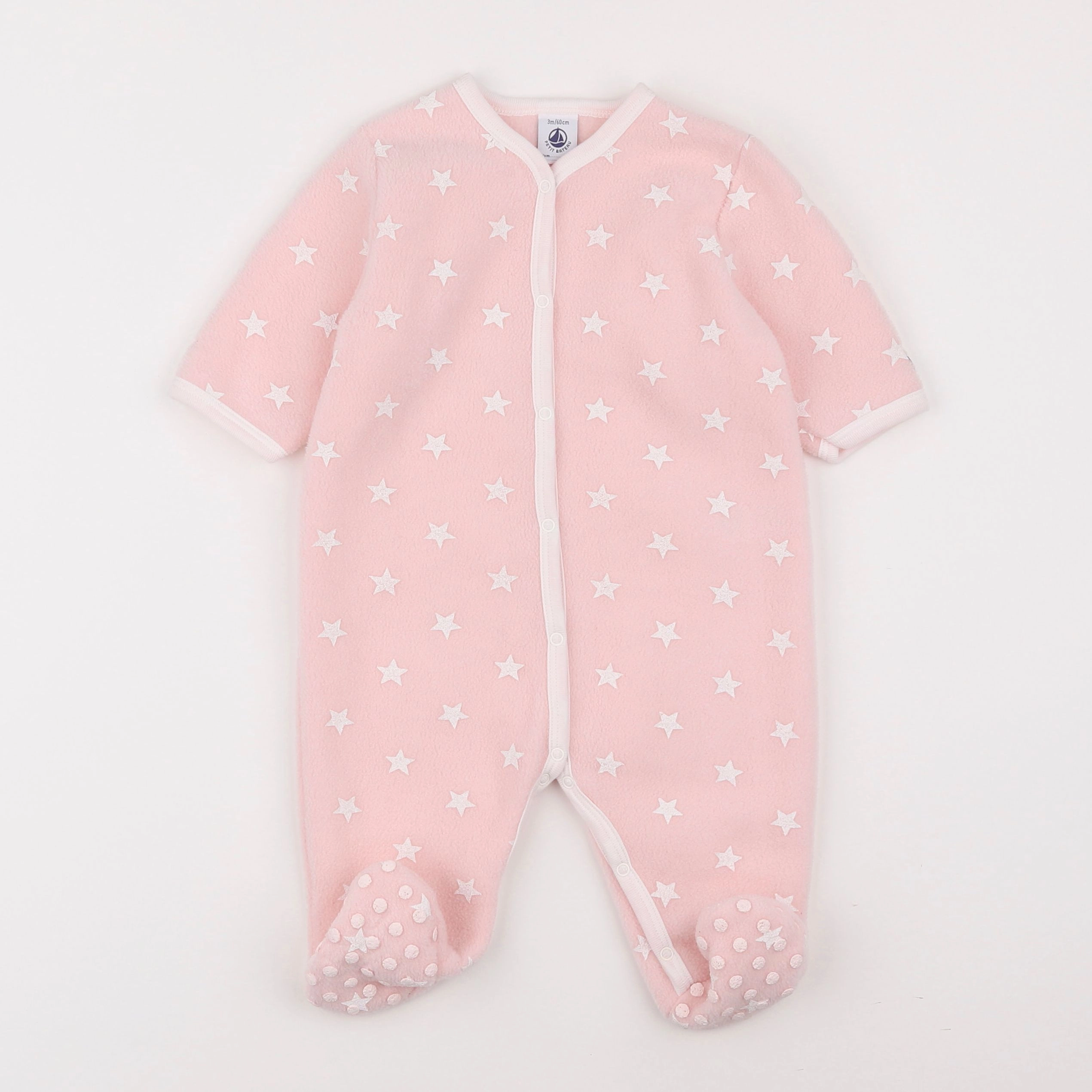 Petit Bateau - sur-pyjama rose - 3 mois