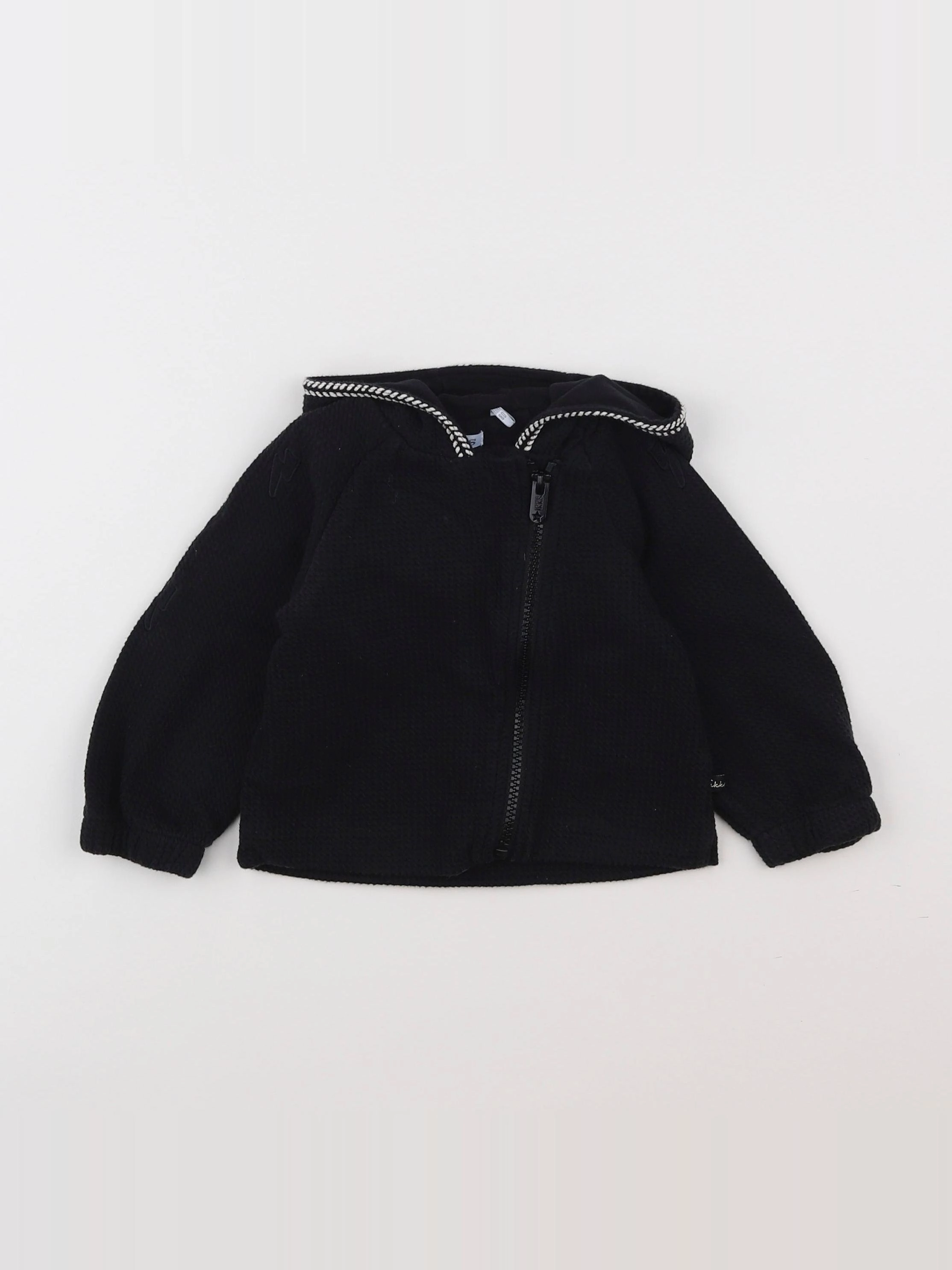 IKKS - sweat noir - 18 mois