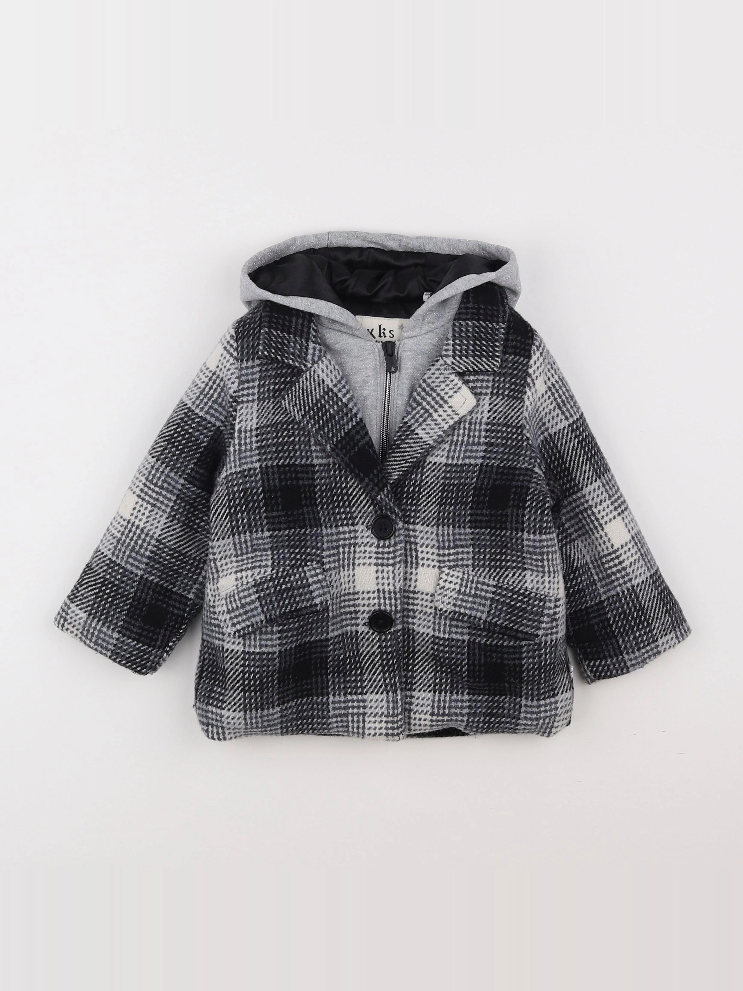 IKKS - manteau gris - 18 mois