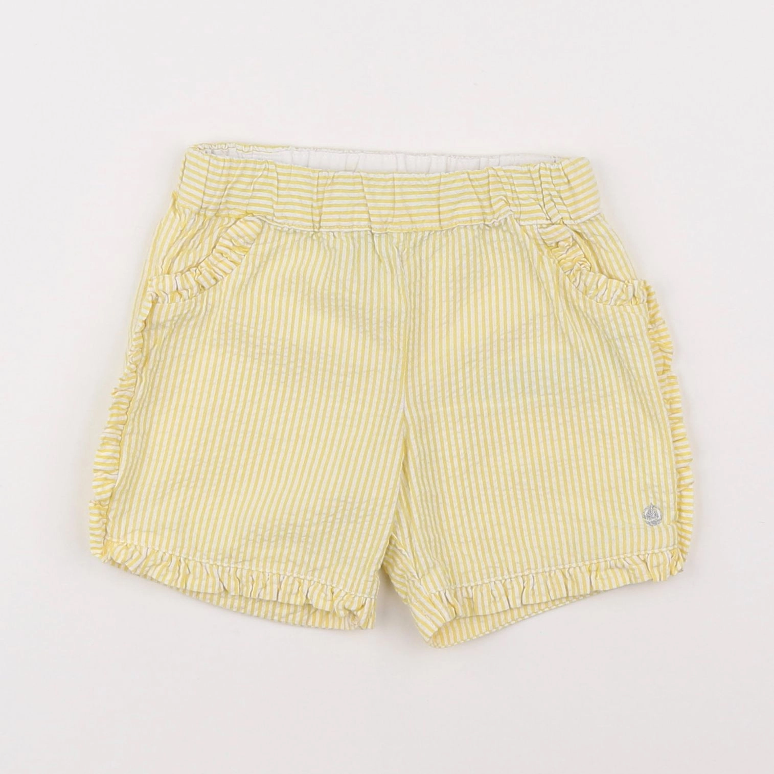 Petit Bateau - short jaune - 18 mois