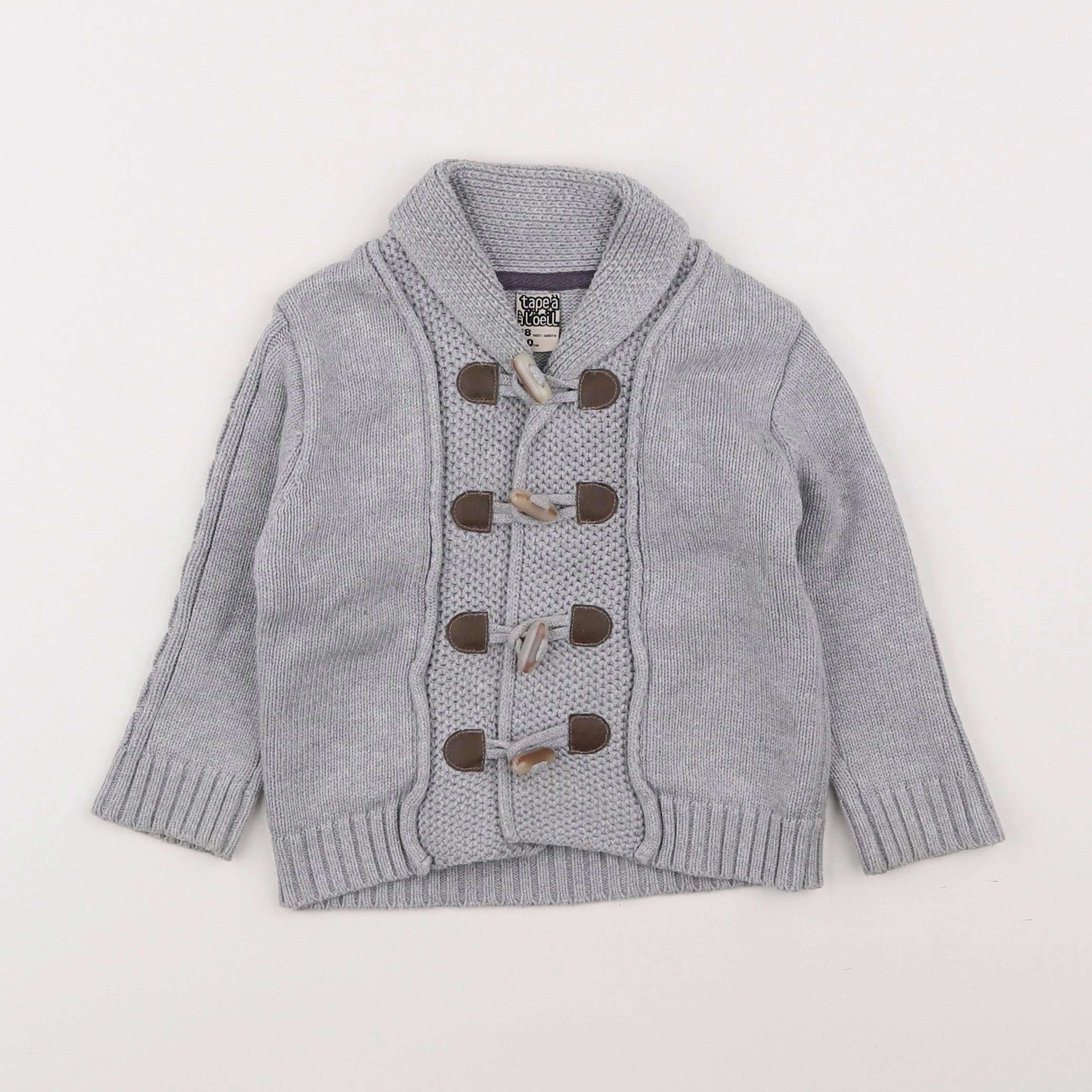 Tape à l'oeil - gilet gris - 18 mois