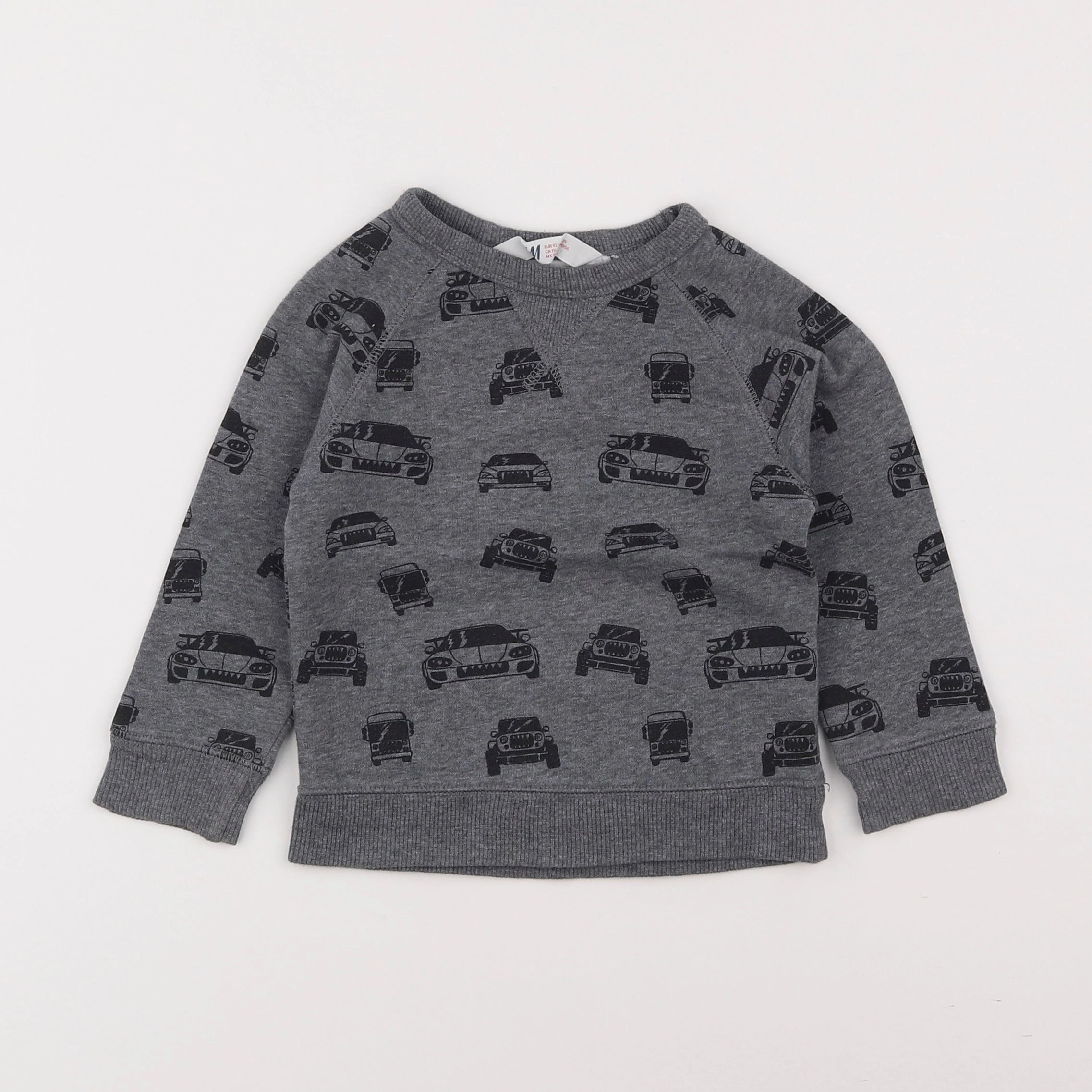 H&M - sweat gris - 18 mois à 2 ans