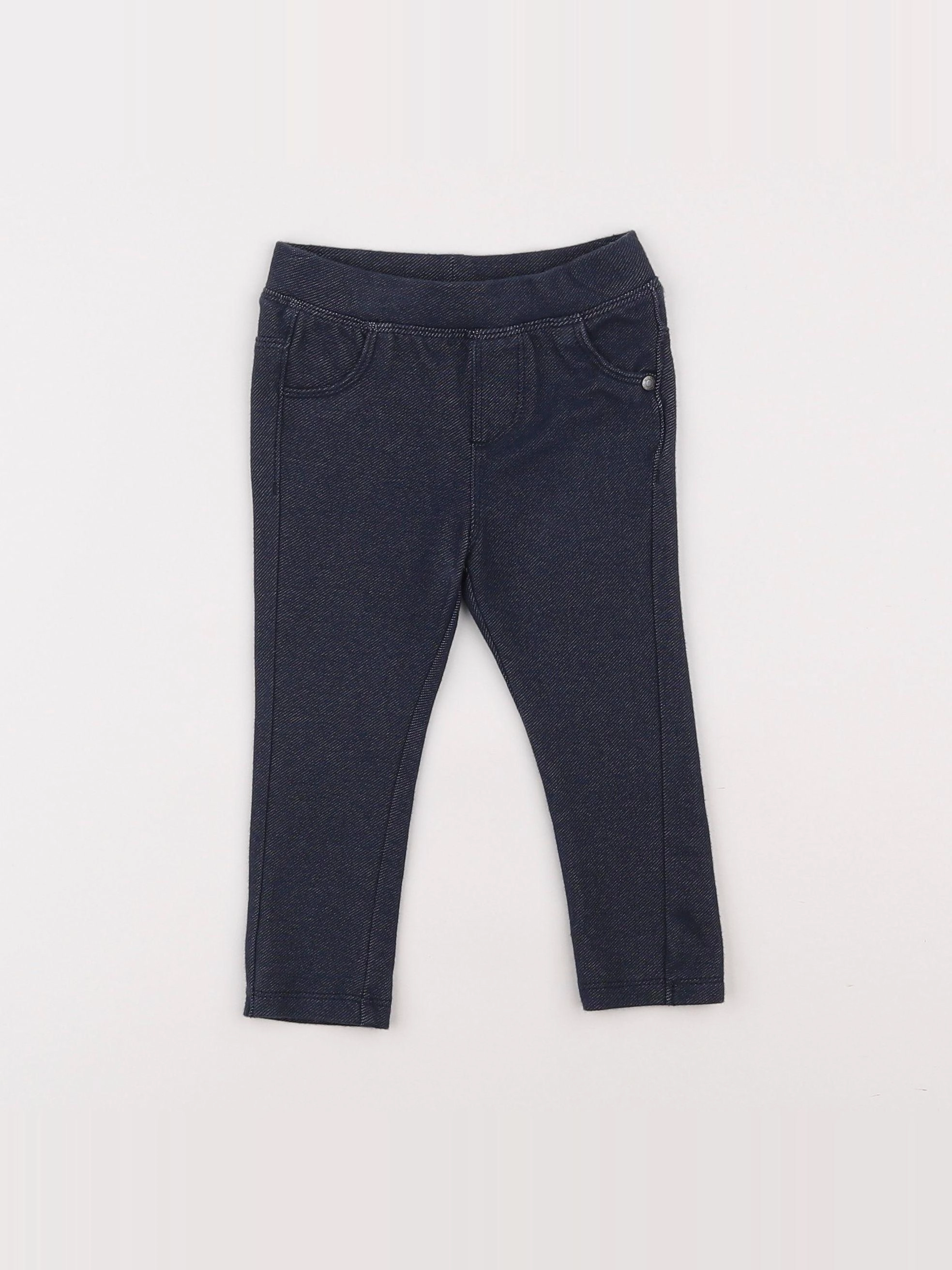 Vertbaudet - legging bleu - 6 mois