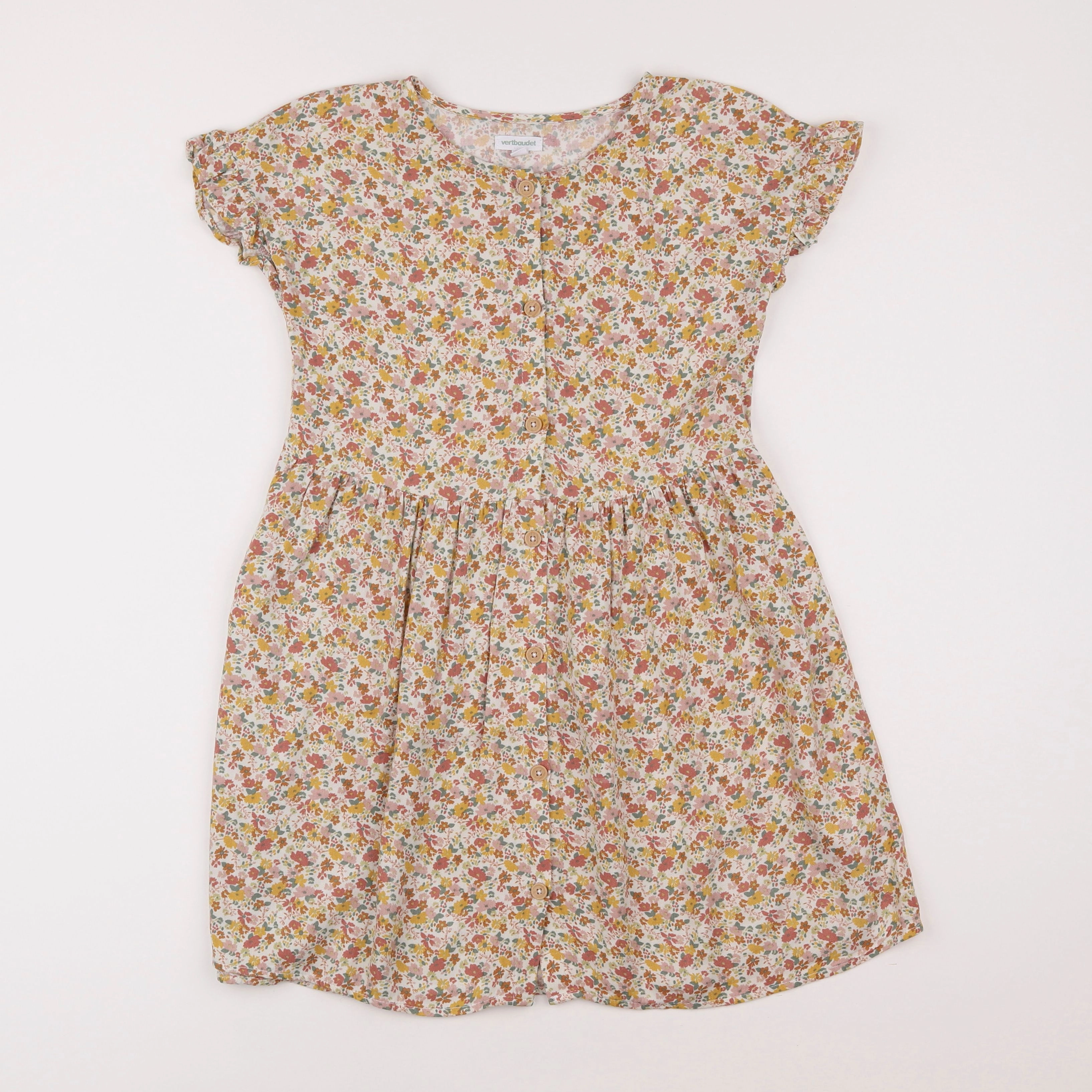 Vertbaudet - robe multicolore - 9 ans