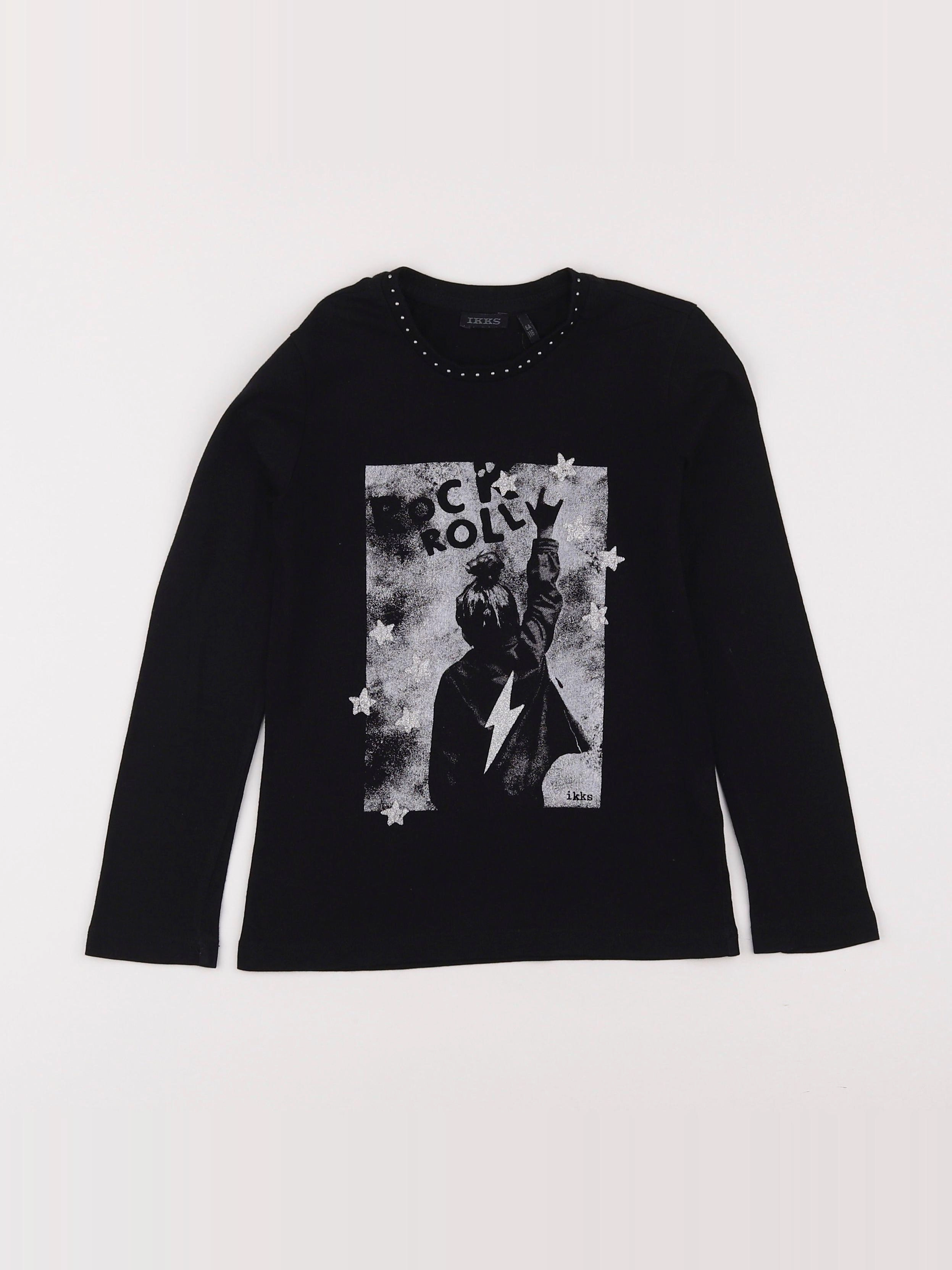 IKKS - tee-shirt noir - 6 ans