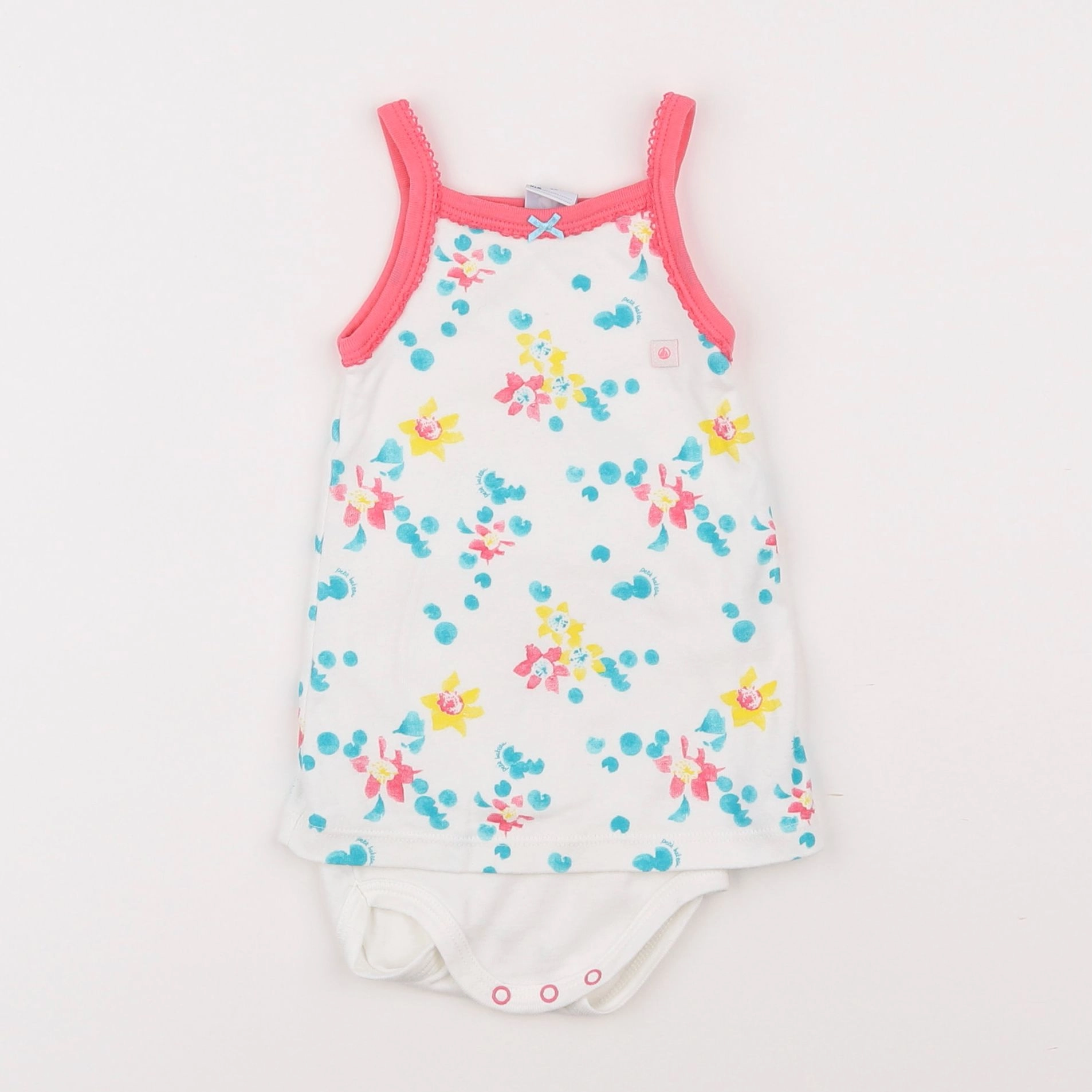 Petit Bateau - body multicolore - 12 mois