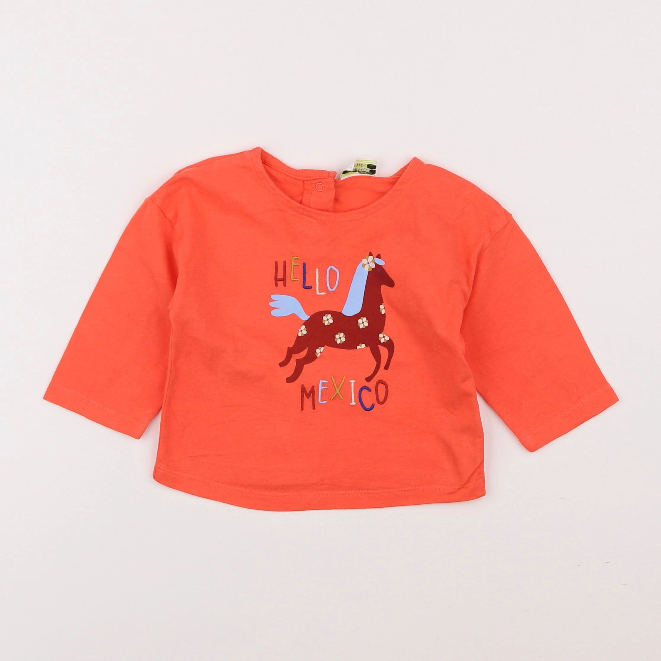 Tape à l'oeil - tee-shirt orange - 9 mois
