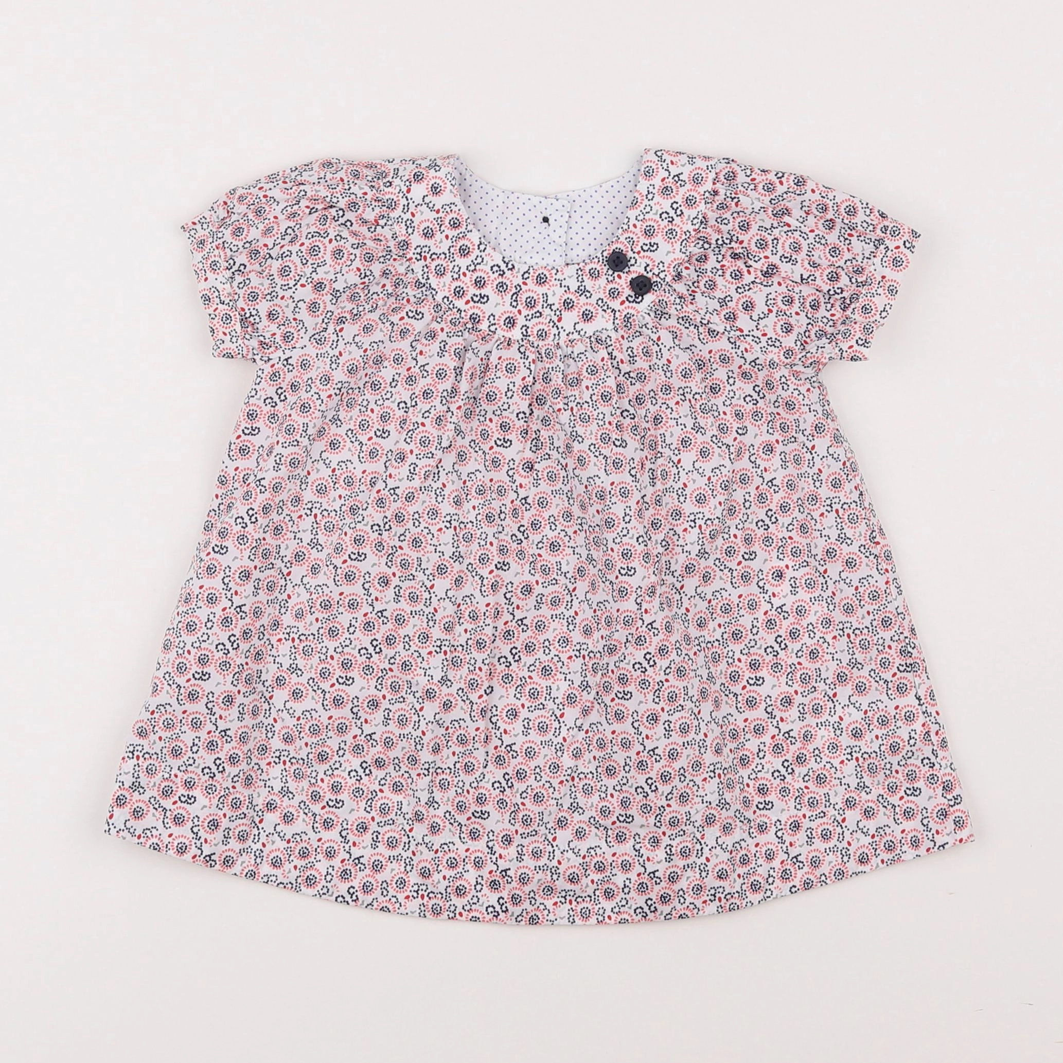 Petit Bateau - robe multicolore - 6 mois