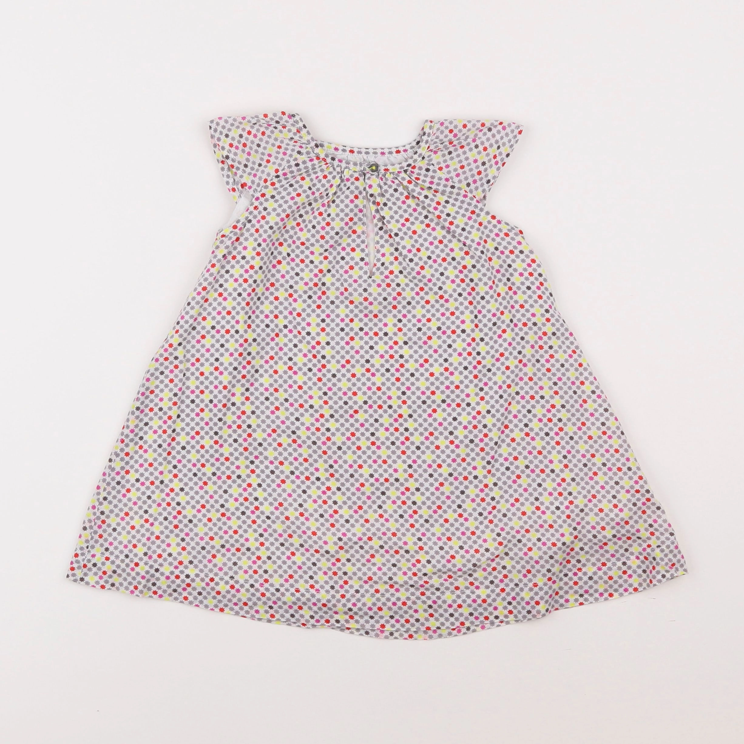 Boutchou - robe multicolore - 9 mois