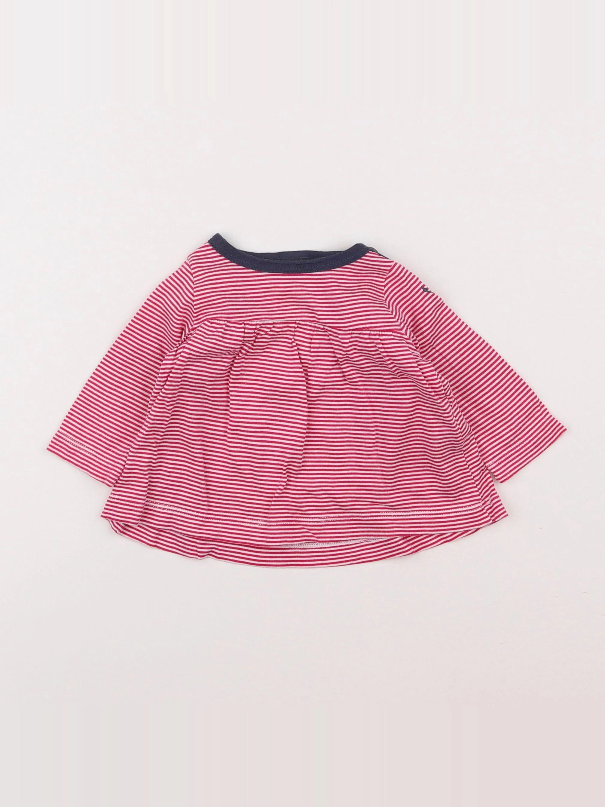 Petit Bateau - robe rose - 6 mois