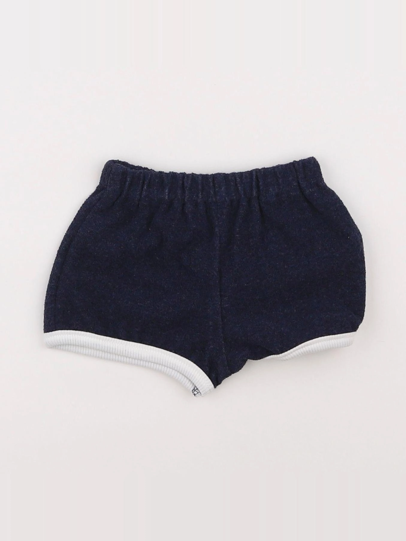 Frangin Frangine - short bleu, blanc - 3 mois