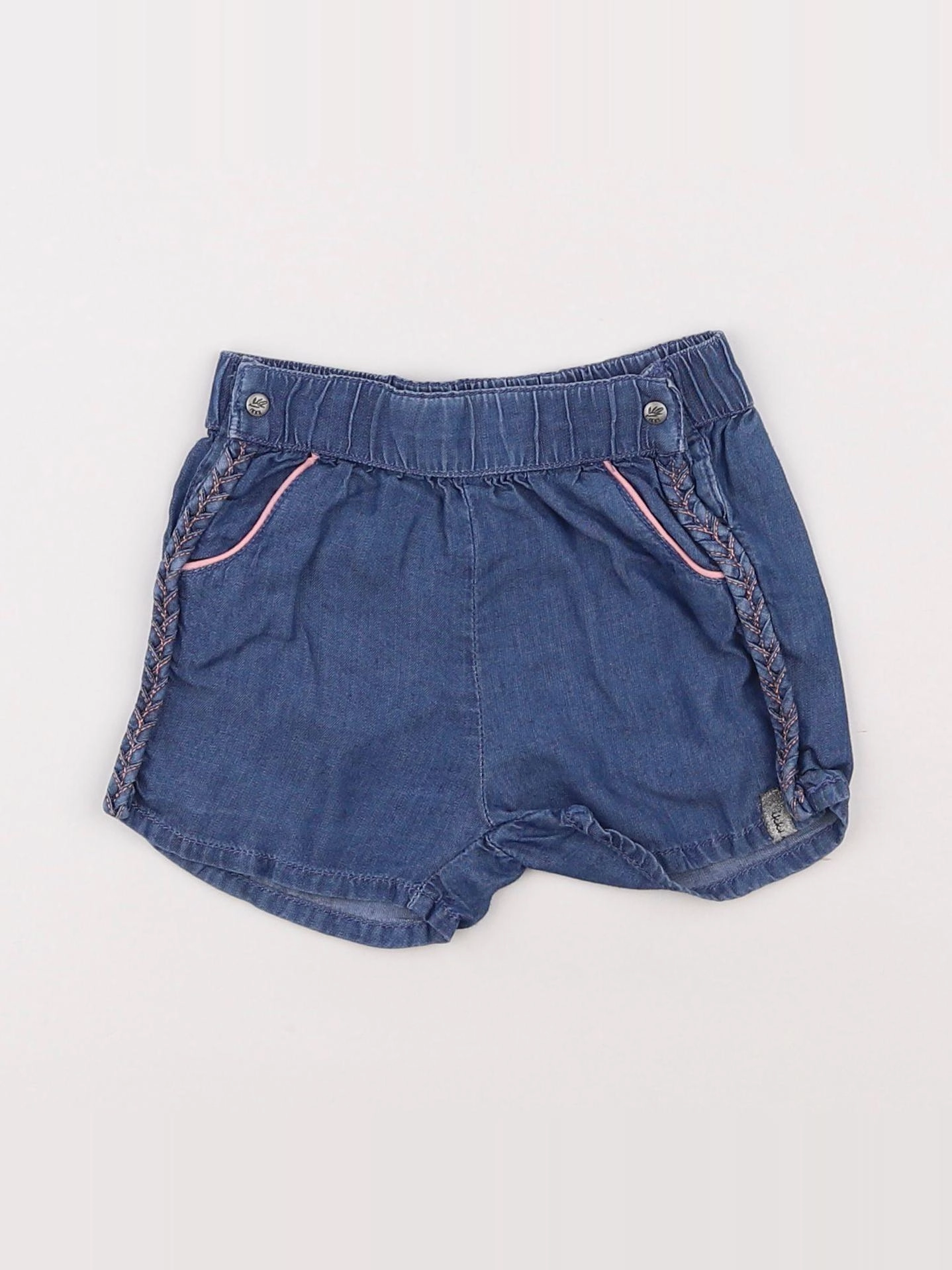 IKKS - short bleu - 12 mois