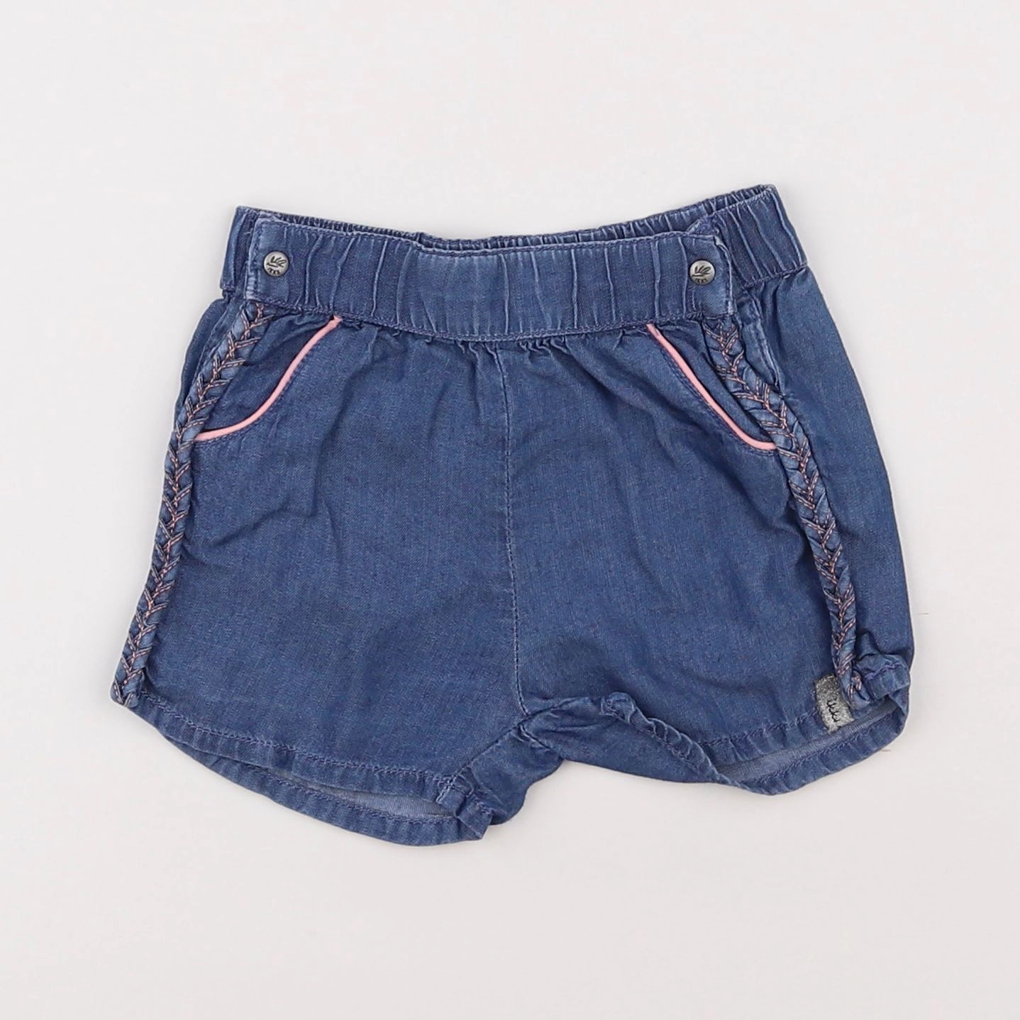 IKKS - short bleu - 12 mois