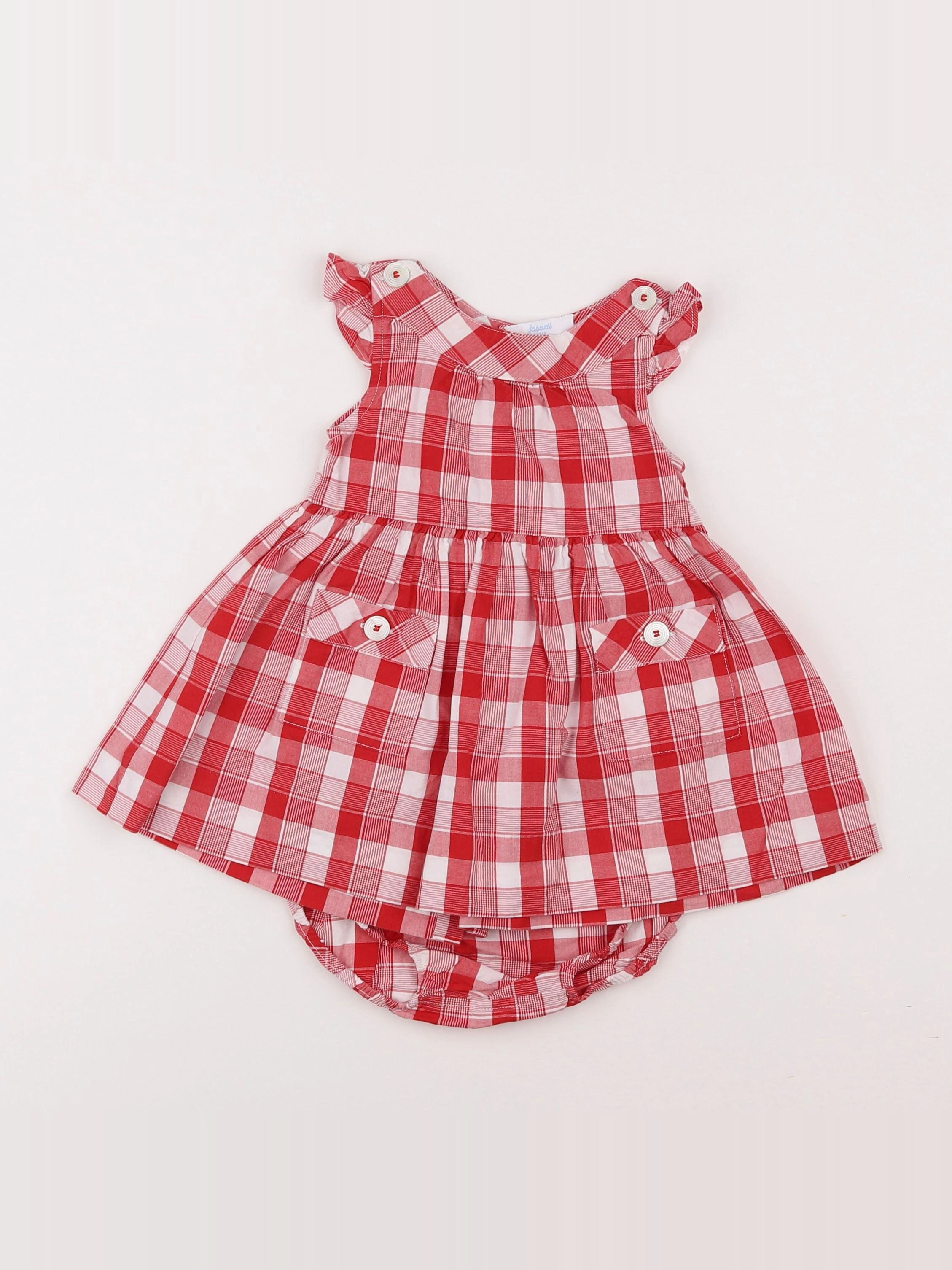 Jacadi - robe rouge - 6 mois
