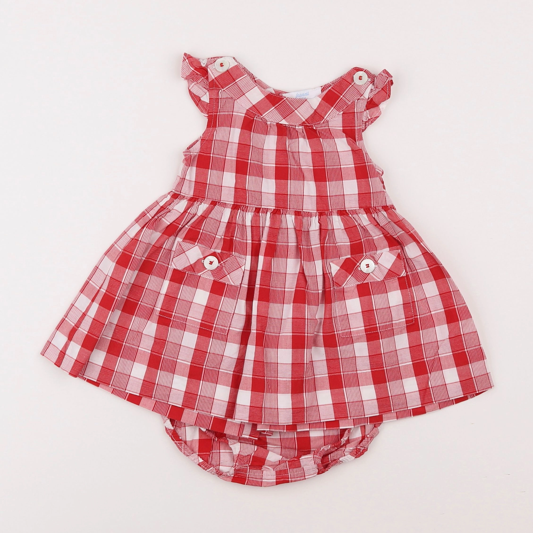 Jacadi - robe rouge - 6 mois