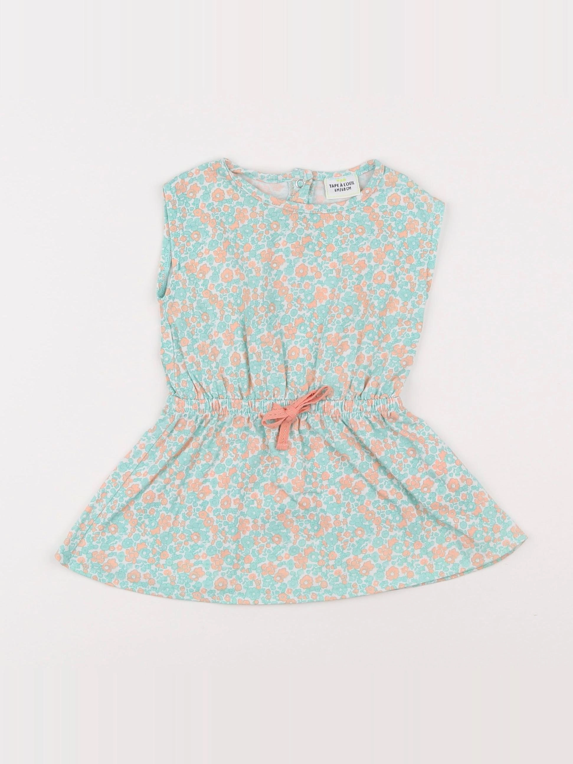 Tape à l'oeil - robe multicolore - 6 mois