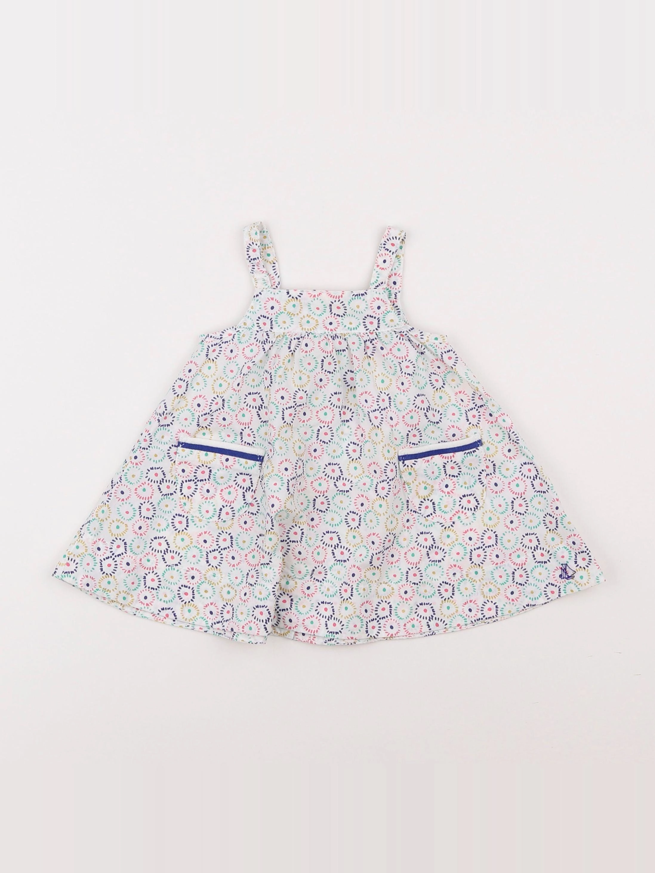 Petit Bateau - robe multicolore - 3 mois