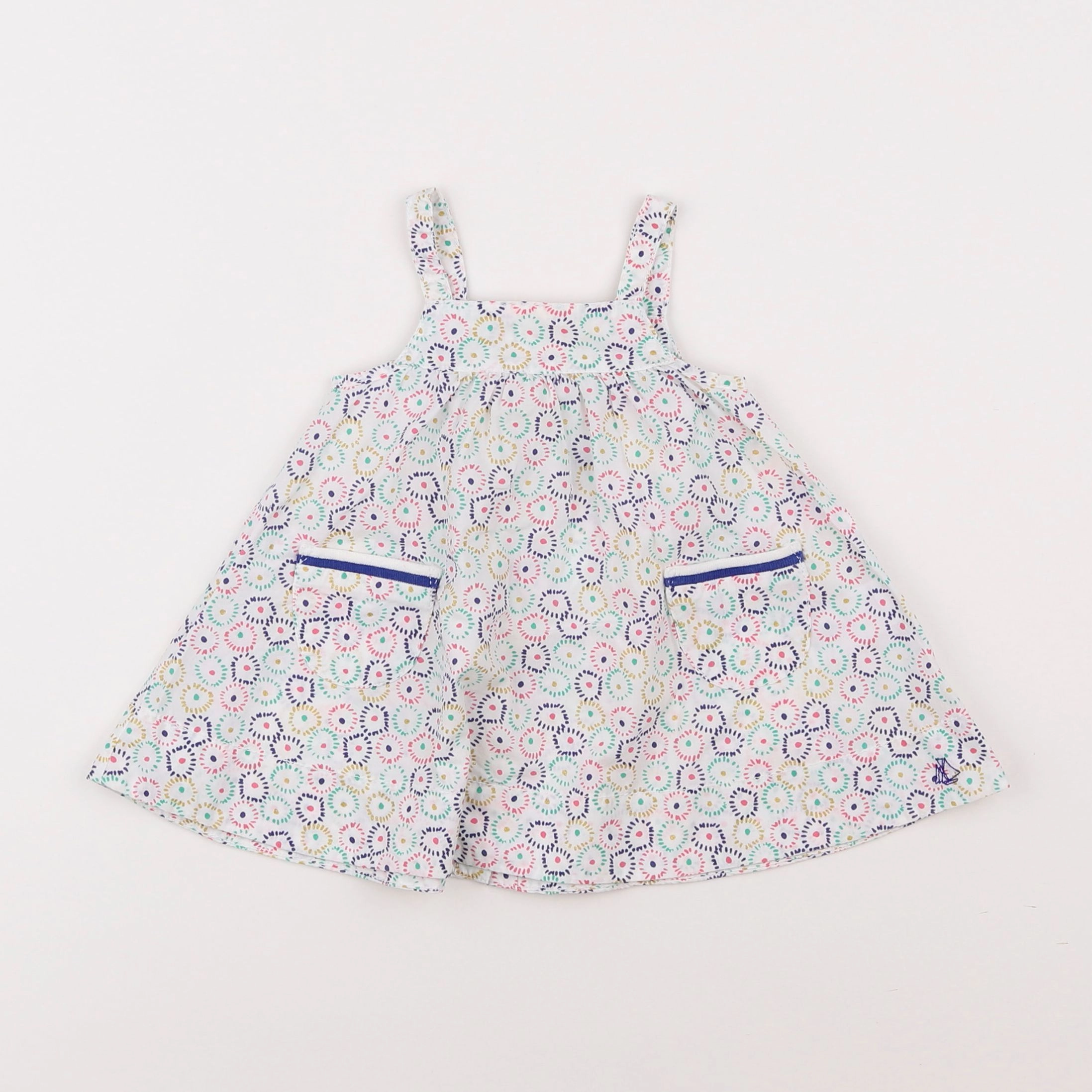 Petit Bateau - robe multicolore - 3 mois