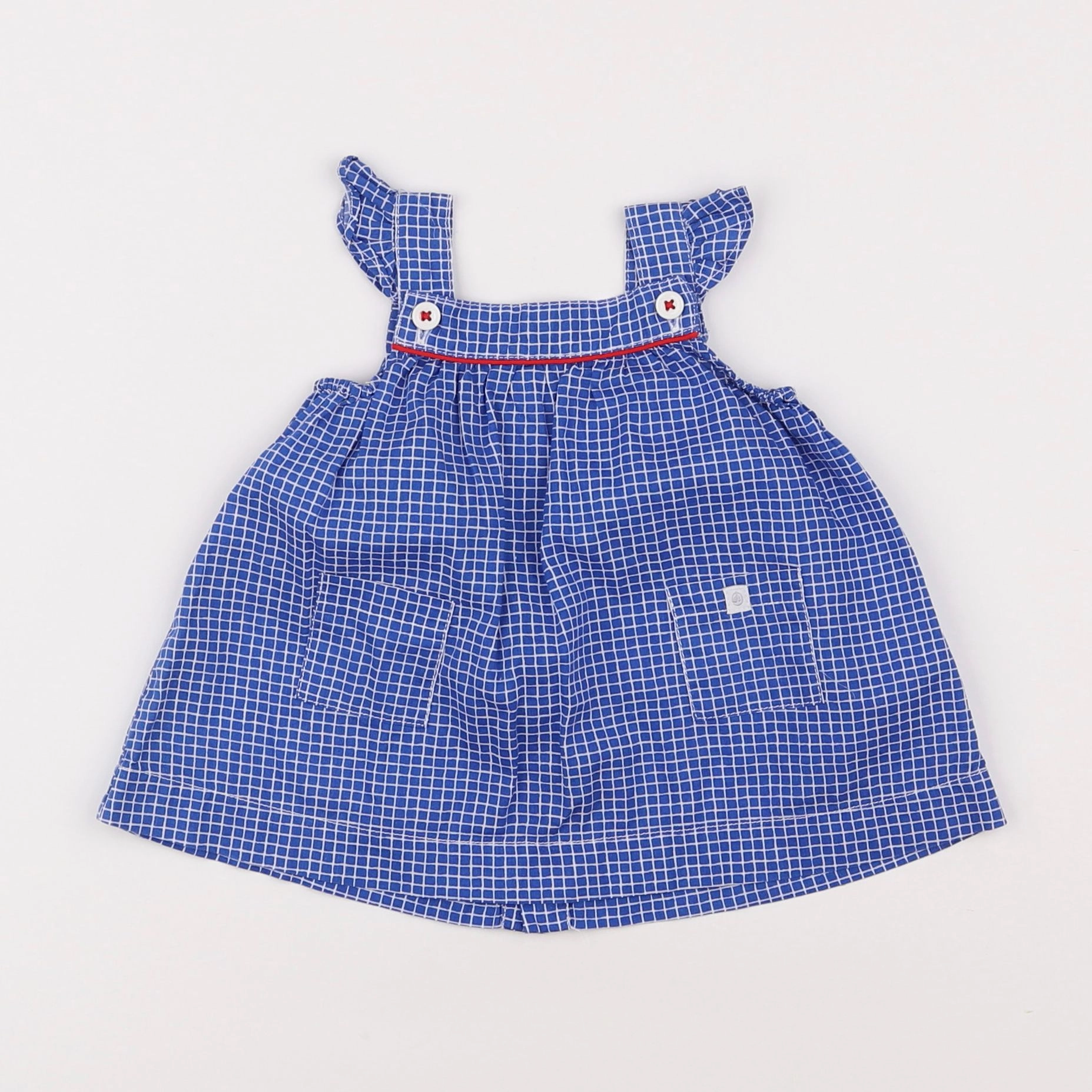 Petit Bateau - robe bleu - 1 mois