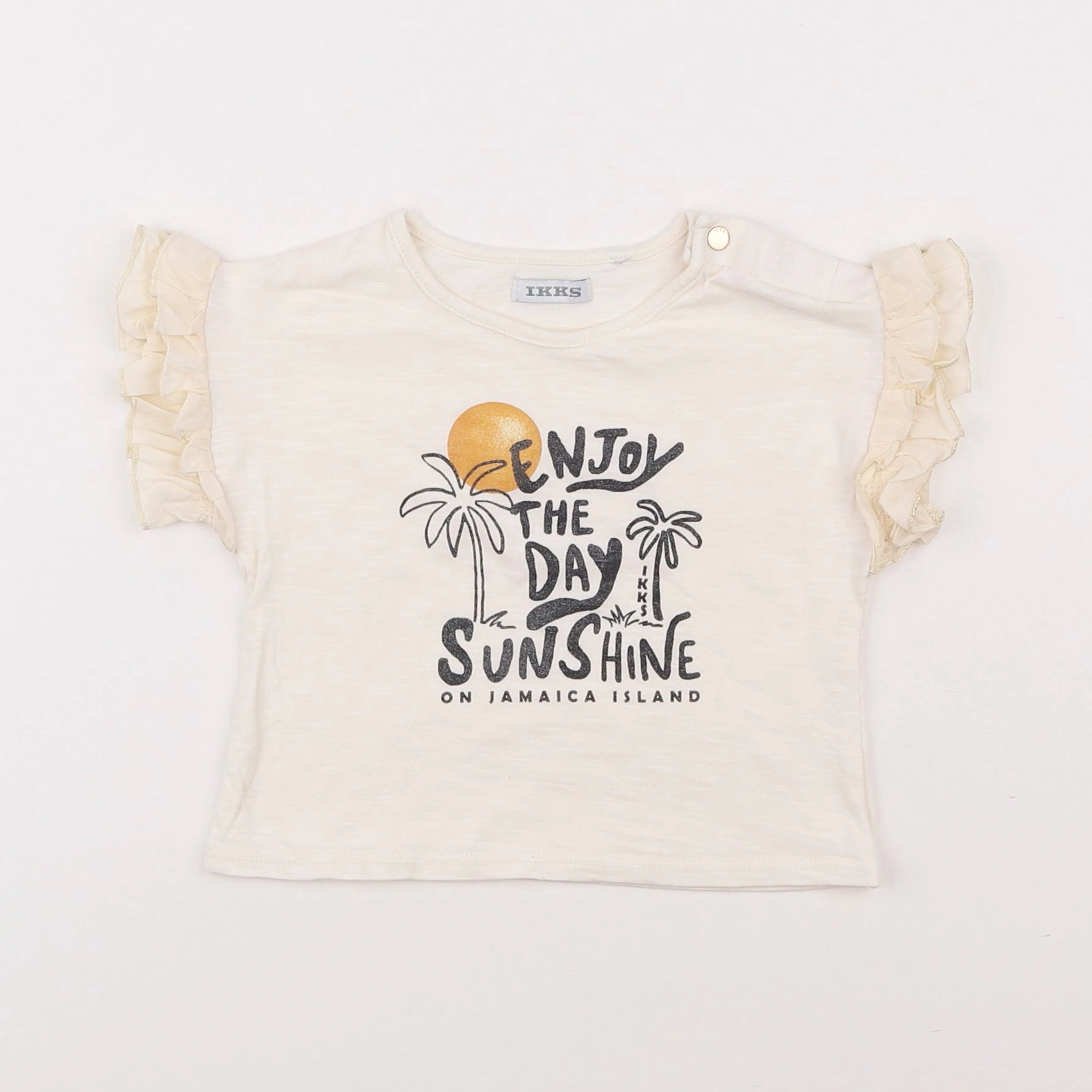 IKKS - tee-shirt beige - 12 mois