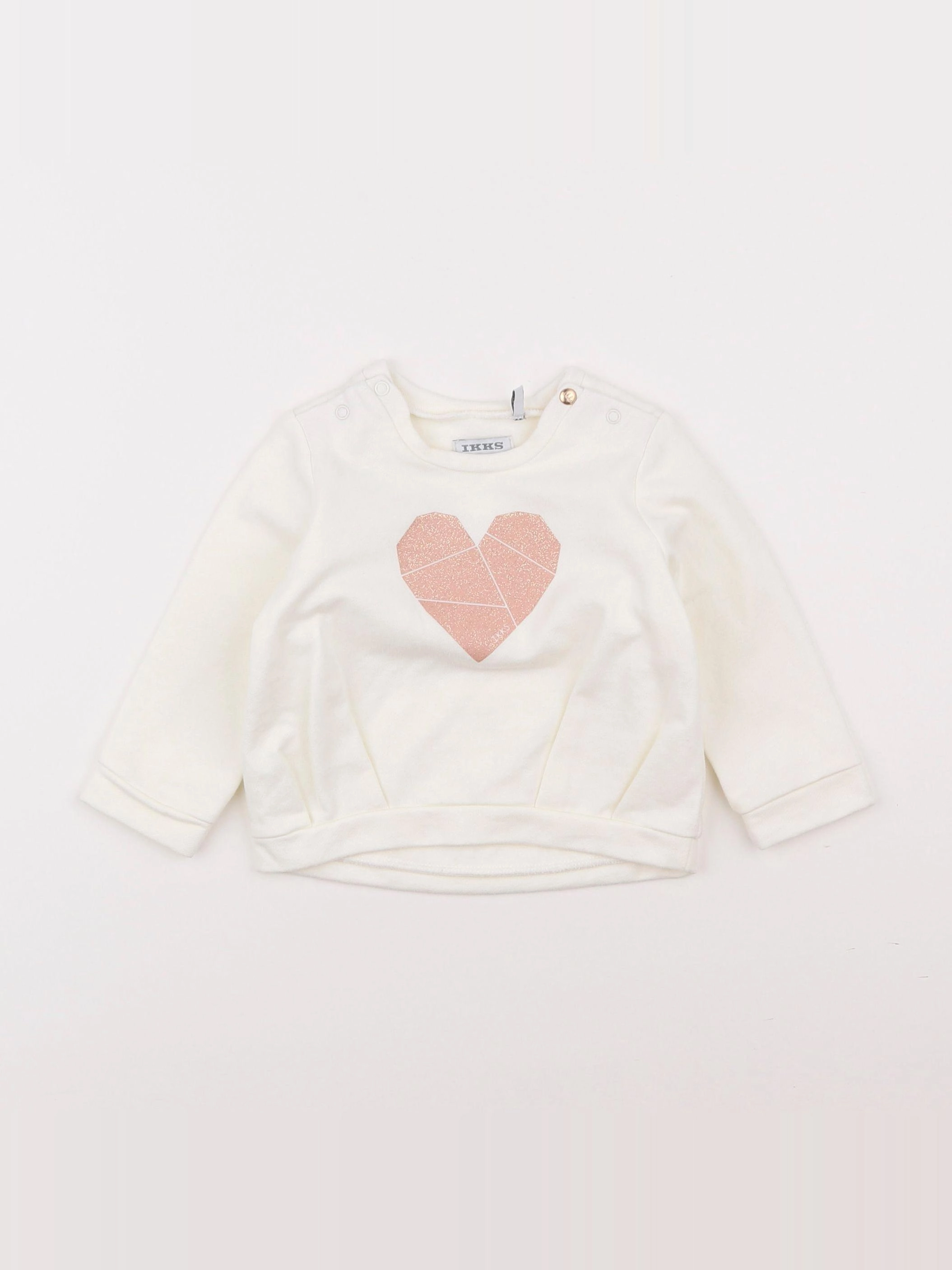 IKKS - sweat beige - 12 mois