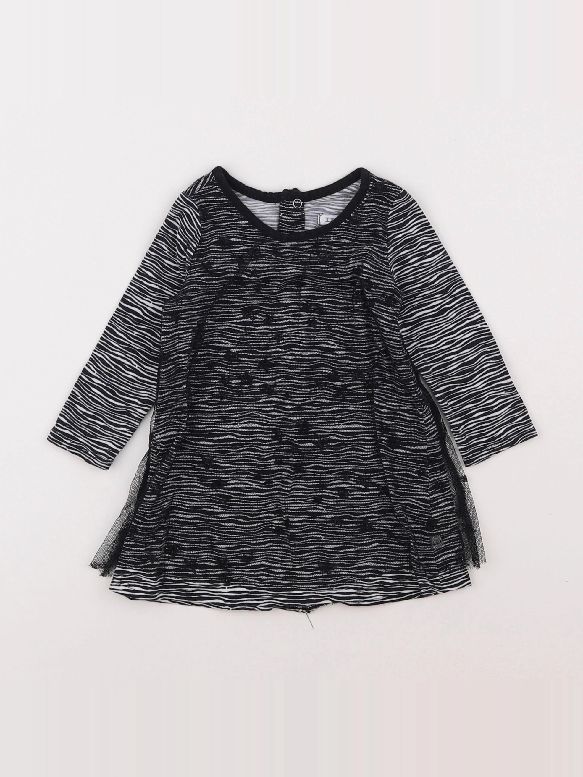 IKKS - robe noir - 6 mois