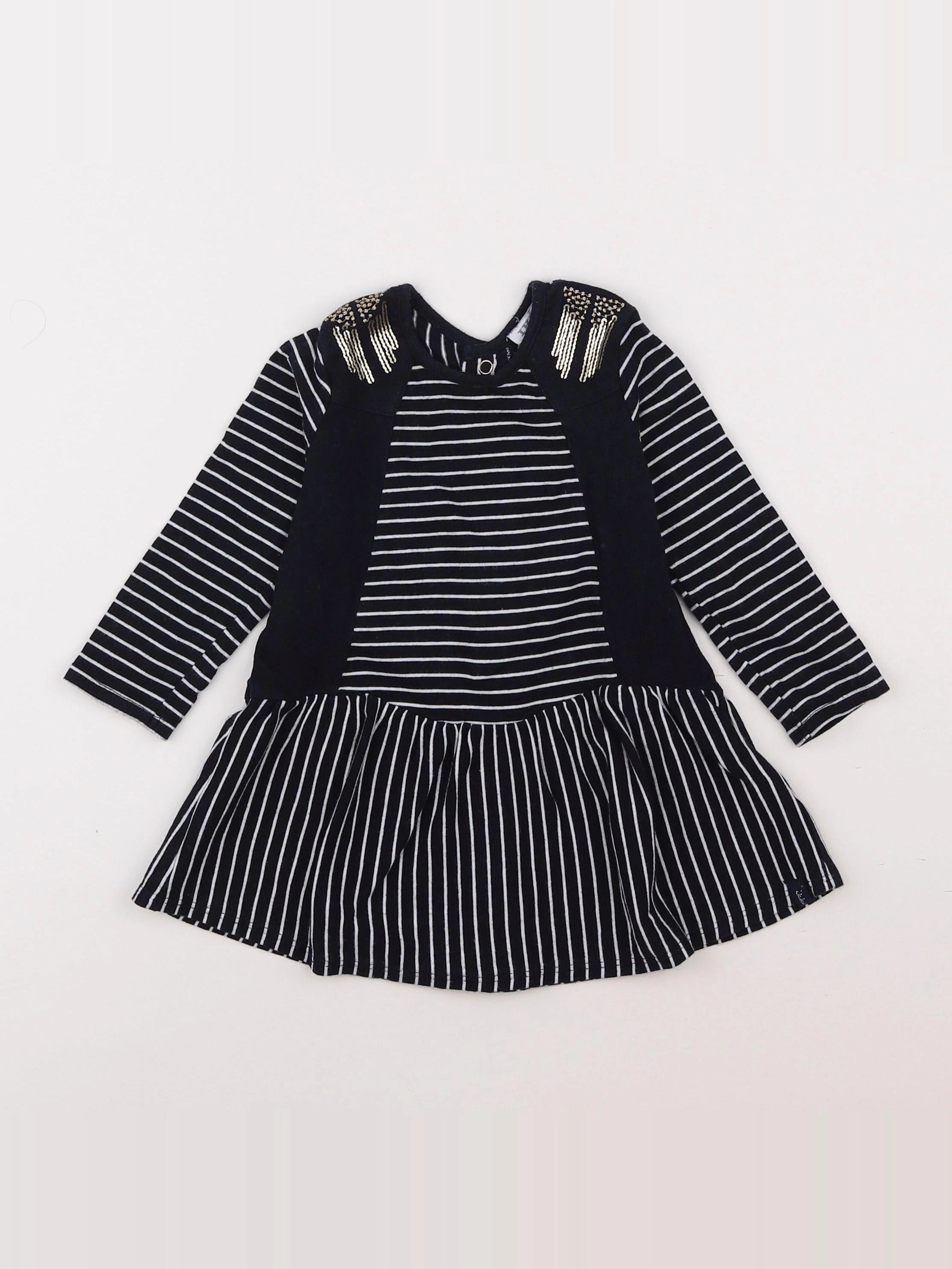 IKKS - robe bleu - 12 mois