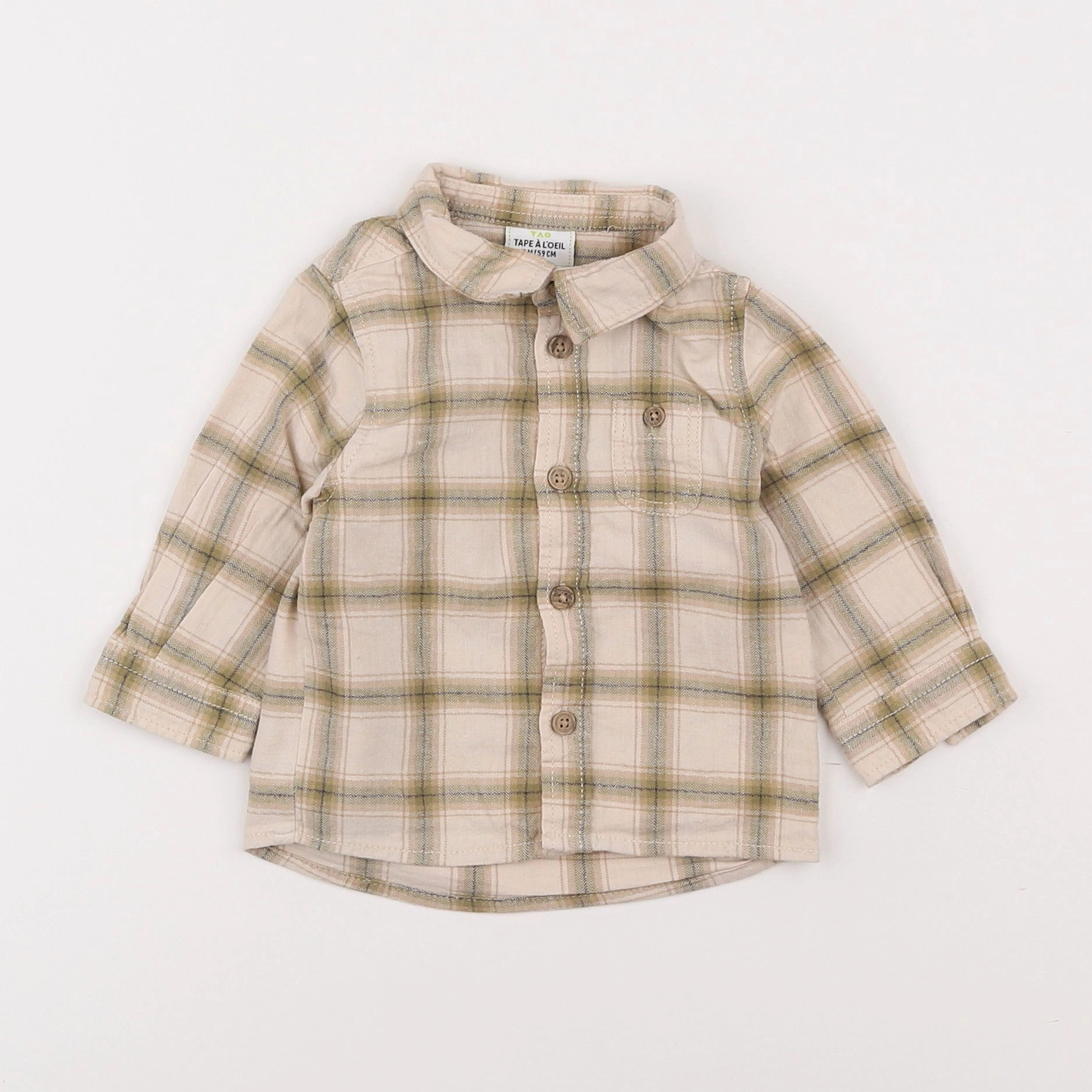 Tape à l'oeil - chemise beige - 3 mois