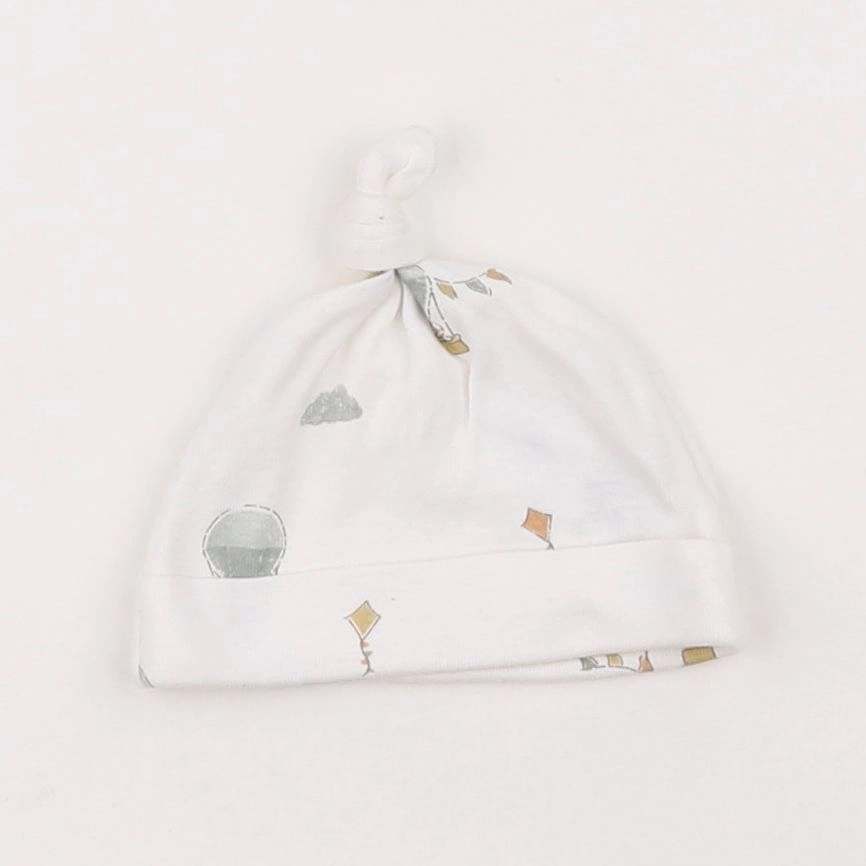 H&M - bonnet de naissance blanc - 0/1 mois