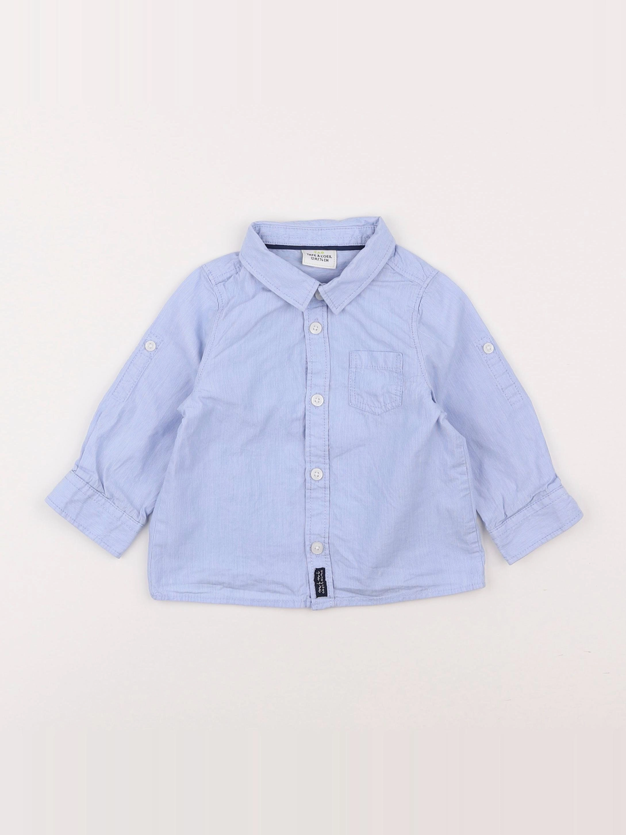 Tape à l'oeil - chemise bleu - 12 mois