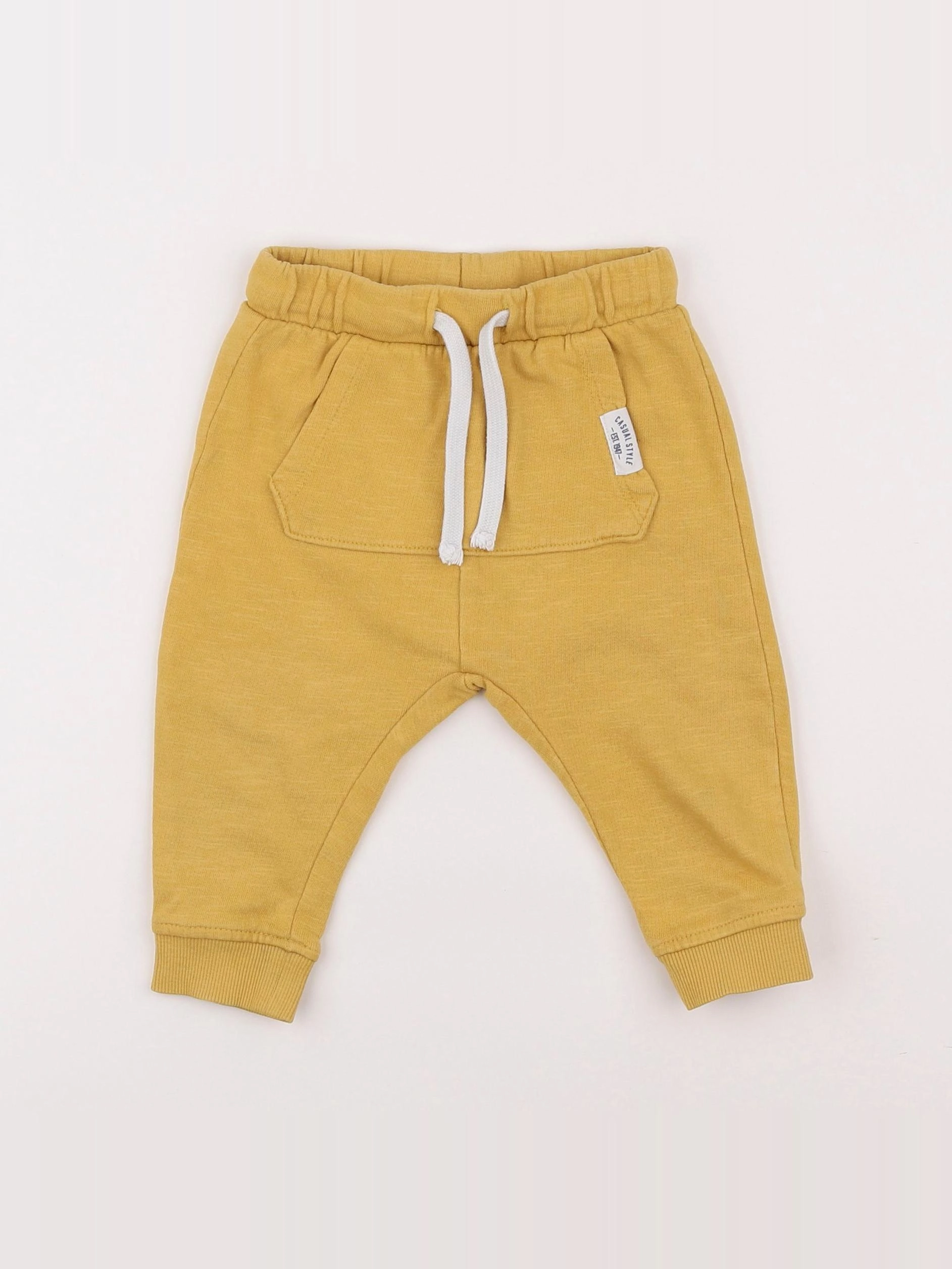 H&M - jogging jaune - 6/9 mois