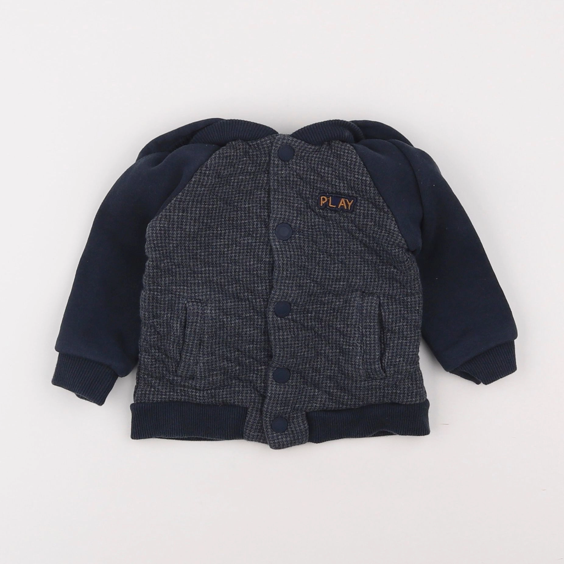 Tape à l'oeil - sweat bleu - 12 mois