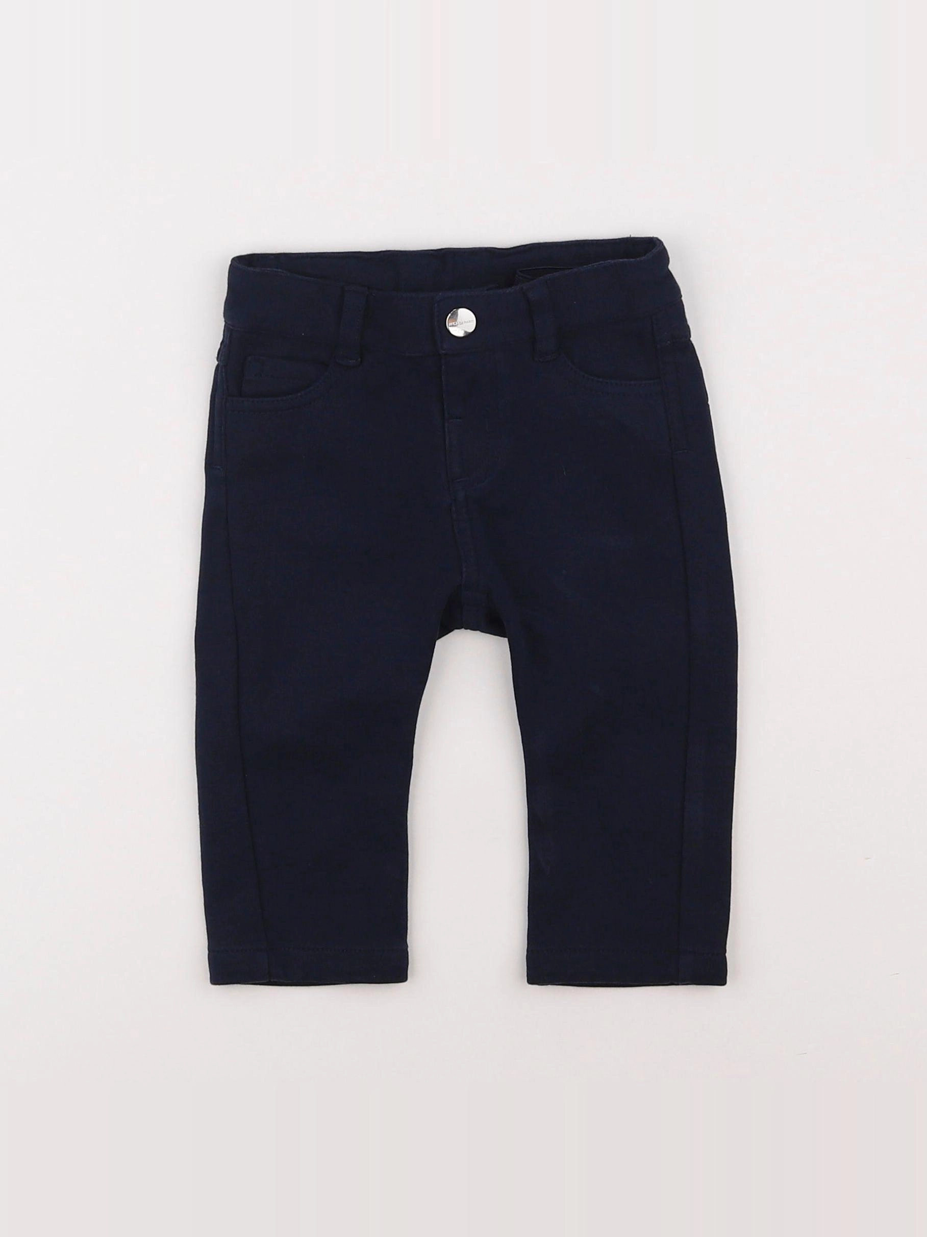 Jacadi - pantalon bleu - 12 mois