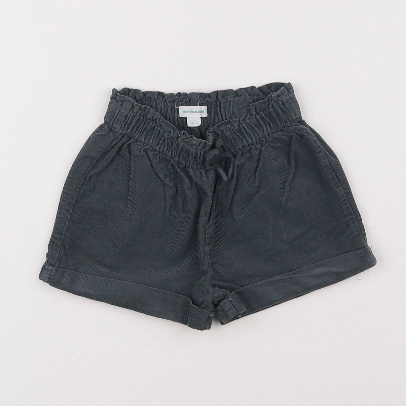 Vertbaudet - short vert - 18 mois