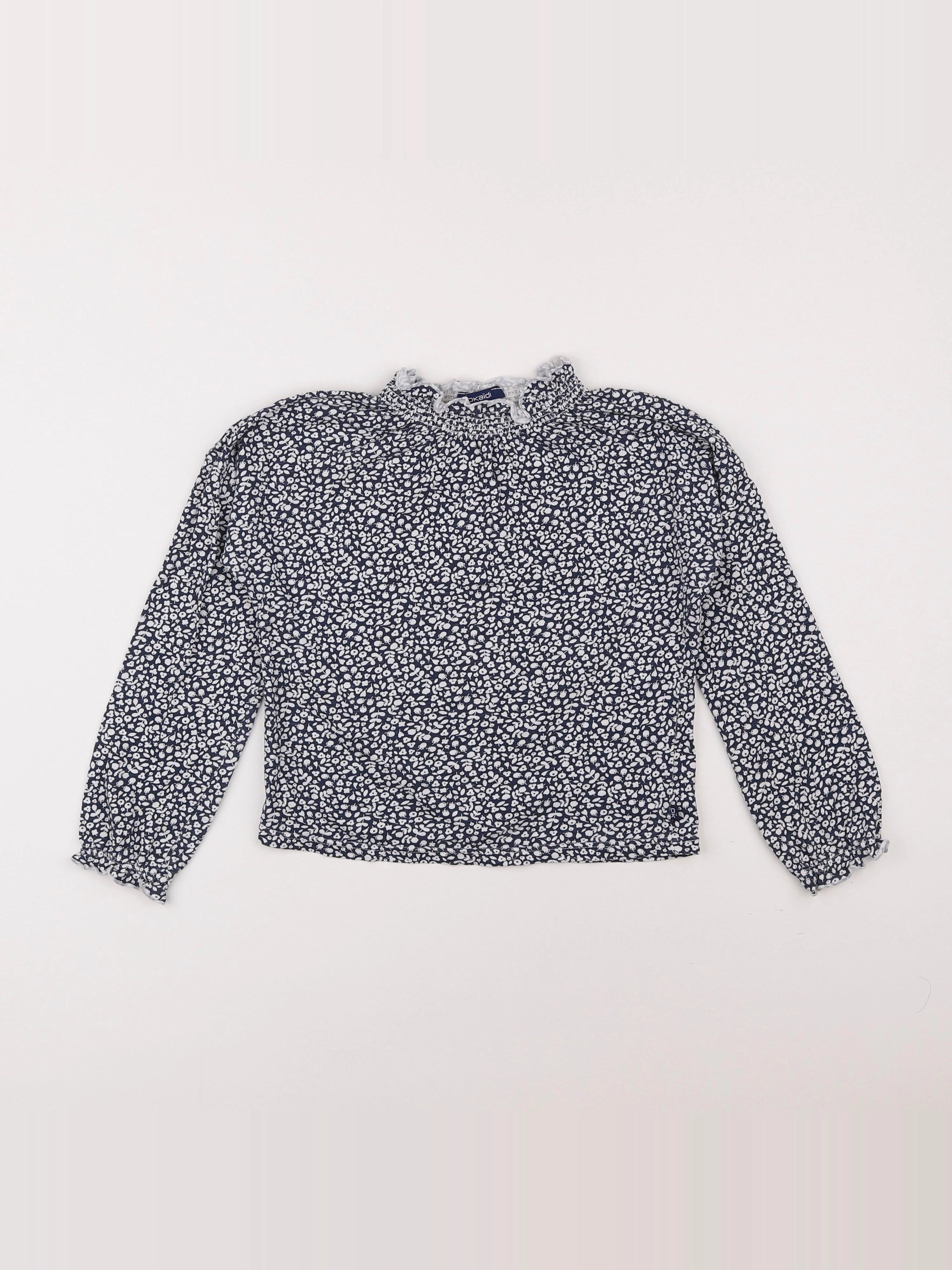 Okaidi - tee-shirt bleu - 8 ans