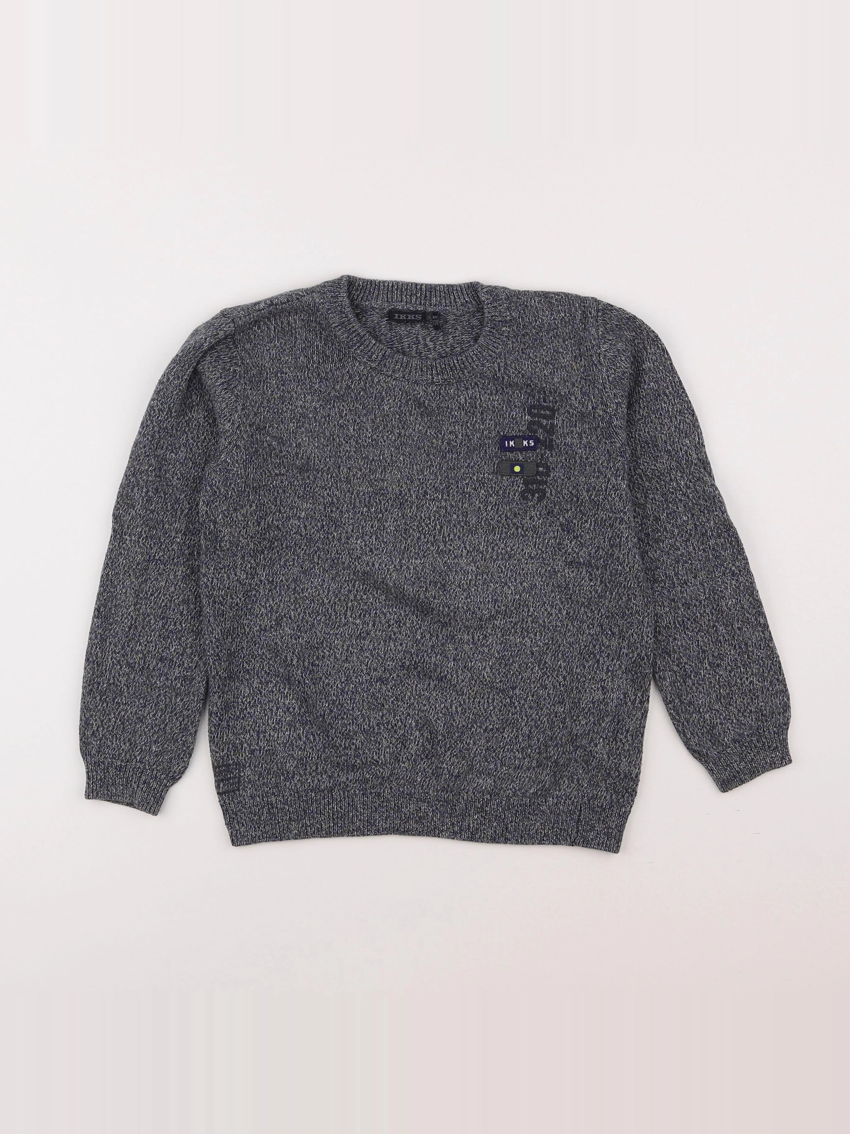 IKKS - pull gris - 8 ans